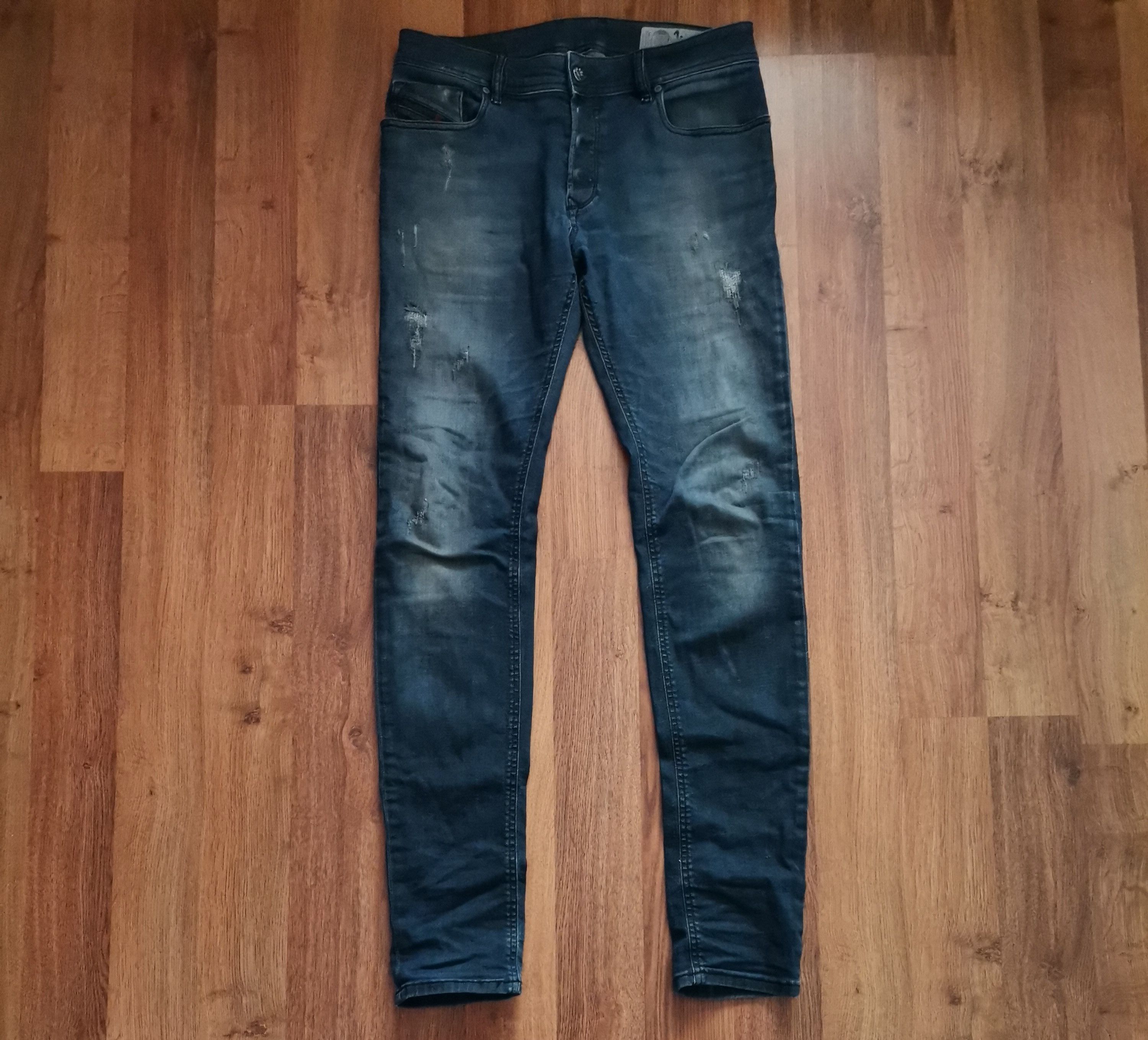 Diesel Diesel Sleenker Distressed Jeans Size US 32 / EU 48 - 1 Thumbnail