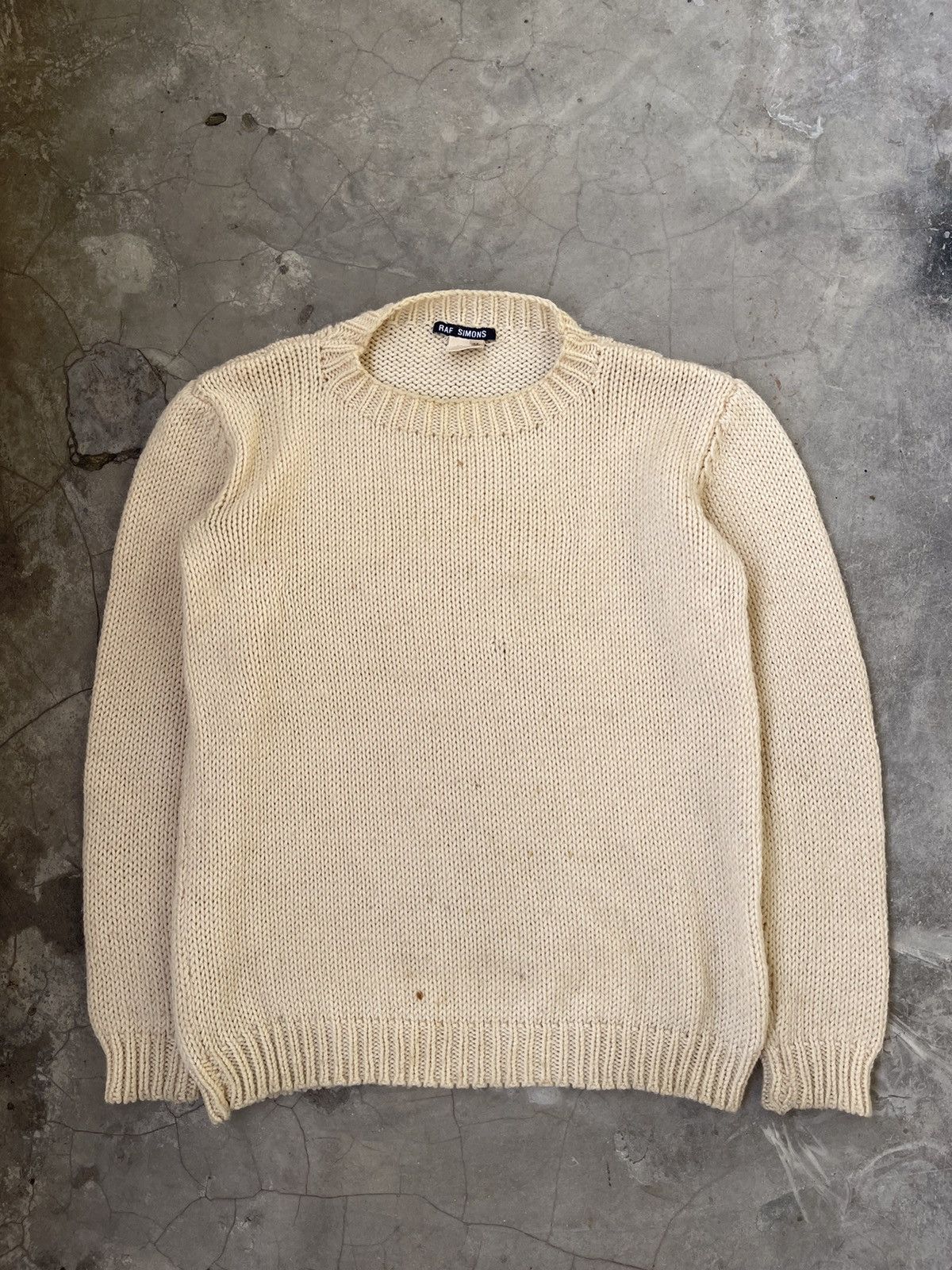 Raf Simons A/W 1997 Raf Simons Distressed Cable Knit Size US M / EU 48-50 / 2 - 3 Thumbnail