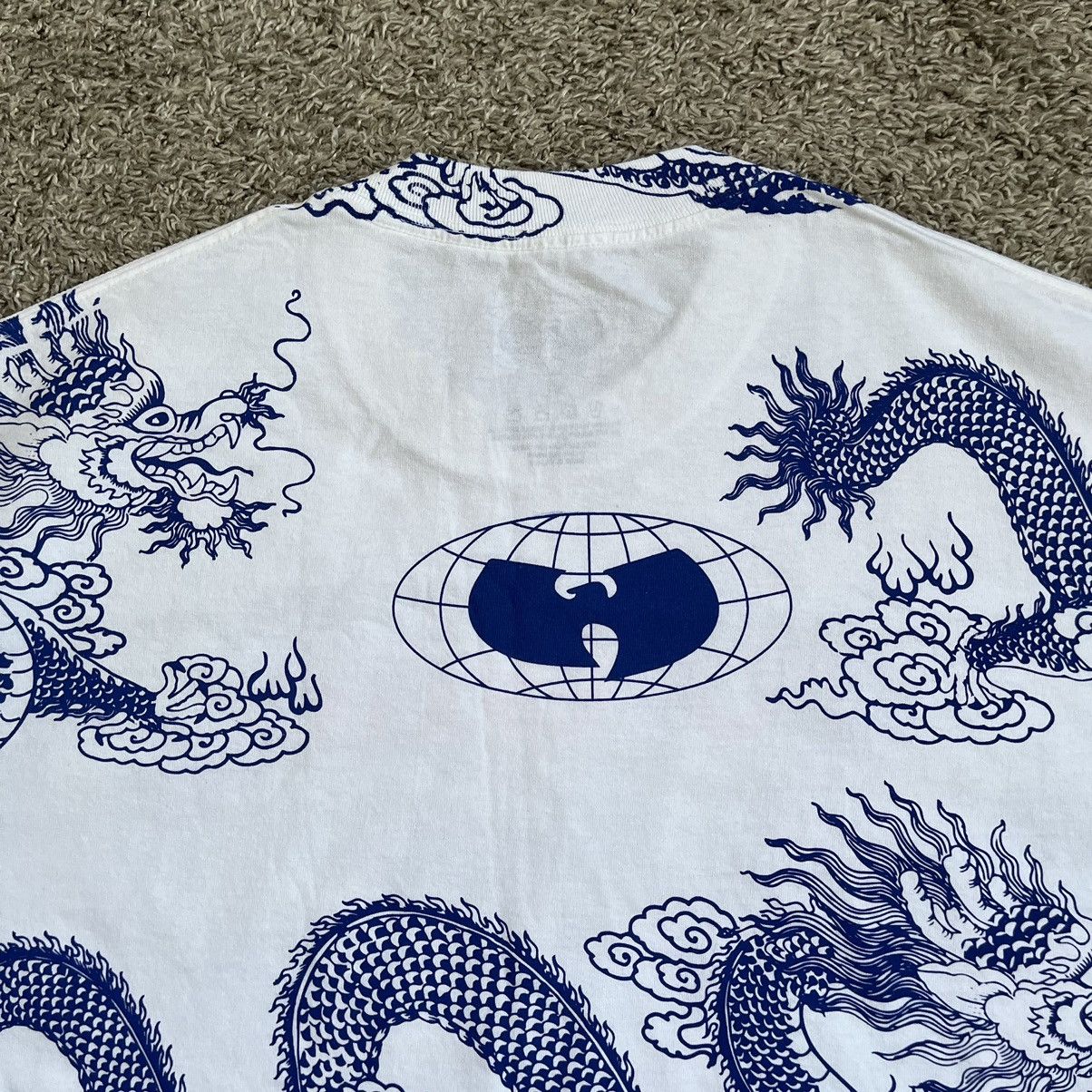 Wu-Tang Clan 🔴Wu-Wear Shirt Size XL Wu-Tang Dragons White Blue Rza Gza Size US XL / EU 56 / 4 - 8 Thumbnail