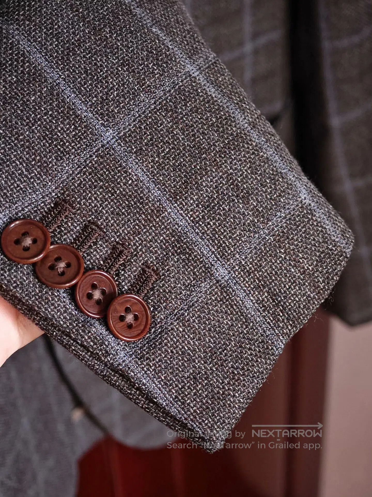 Japanese Brand Custom Wool Suit from Italy. Size US M / EU 48-50 / 2 - 4 Thumbnail