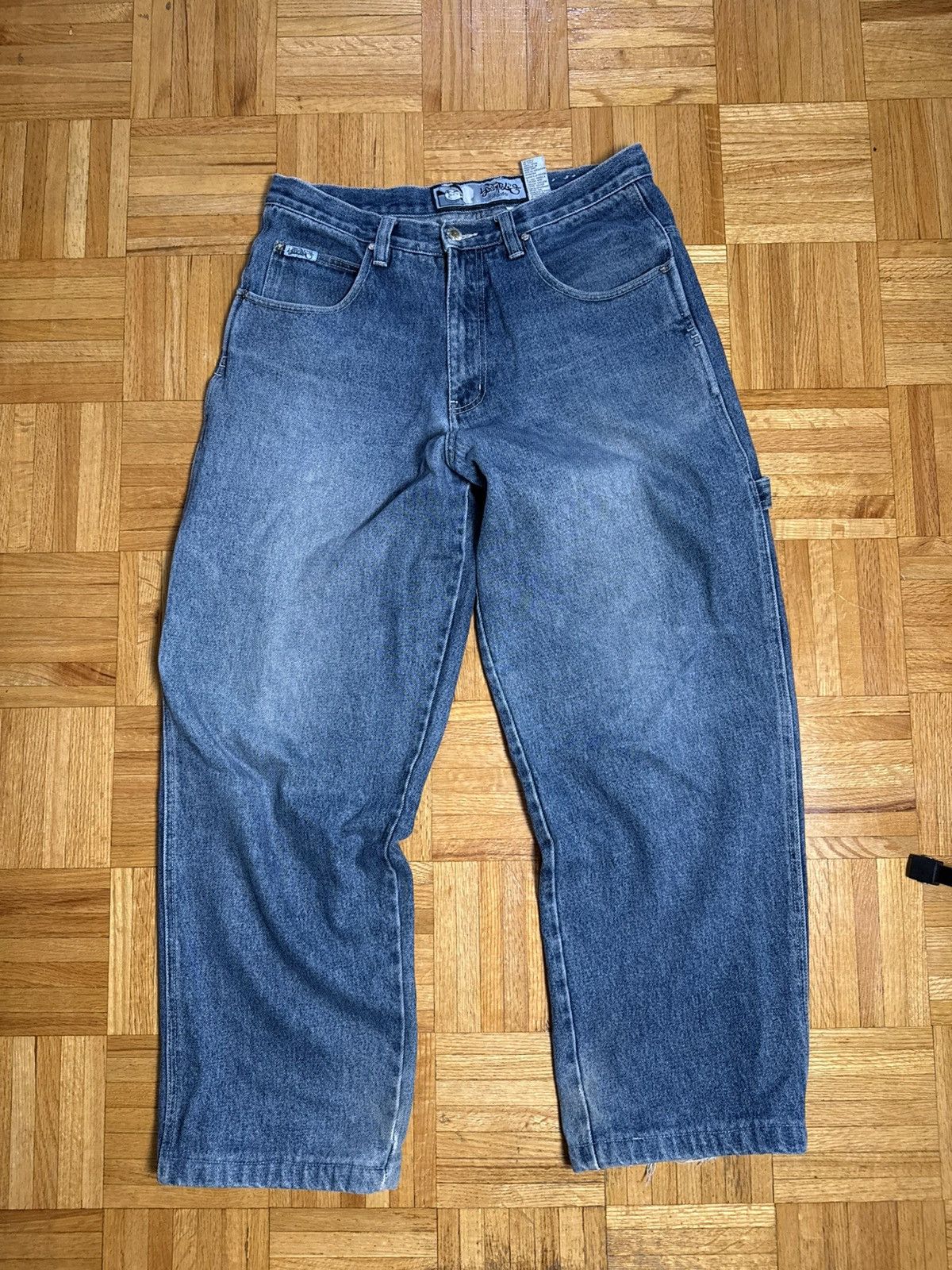 Southpole Y2K Southpale Faded Baggy Carpenter Denim Jeans Size US 34 / EU 50 - 2 Thumbnail