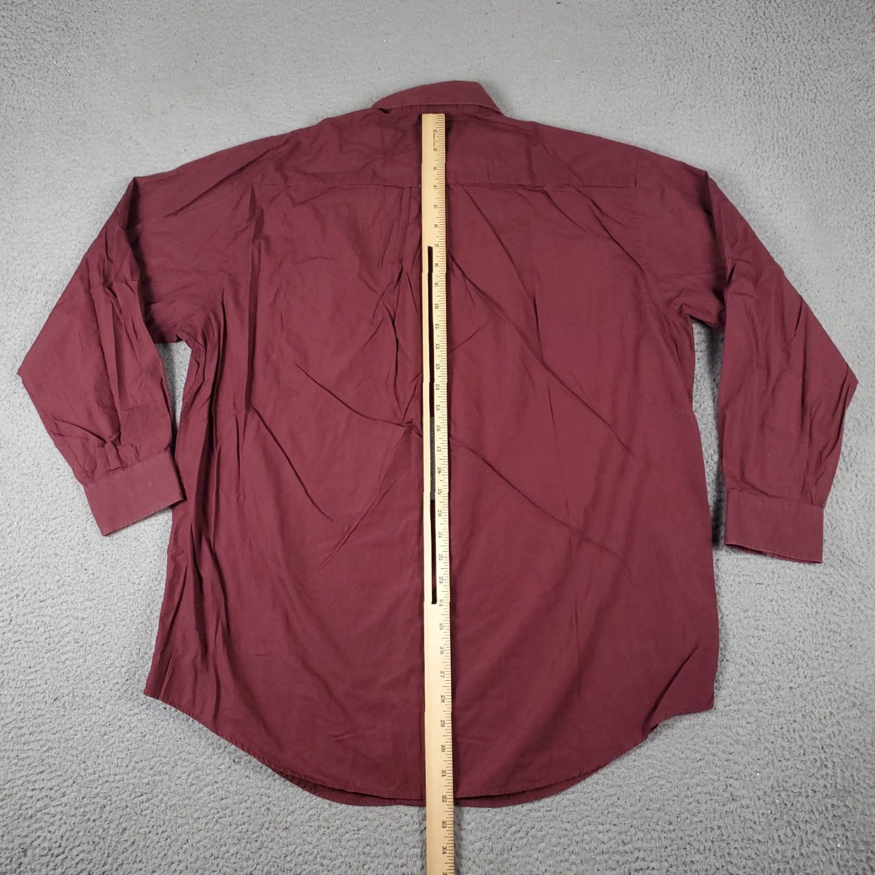 Nautica Nautica Dress Shirt Mens Size 16.5 Red Long Sleeve Button Up Collared 100% Cotton Vintage? No Style: Preppy Classic Modern Workwear Mens Size 42R - 3 Thumbnail