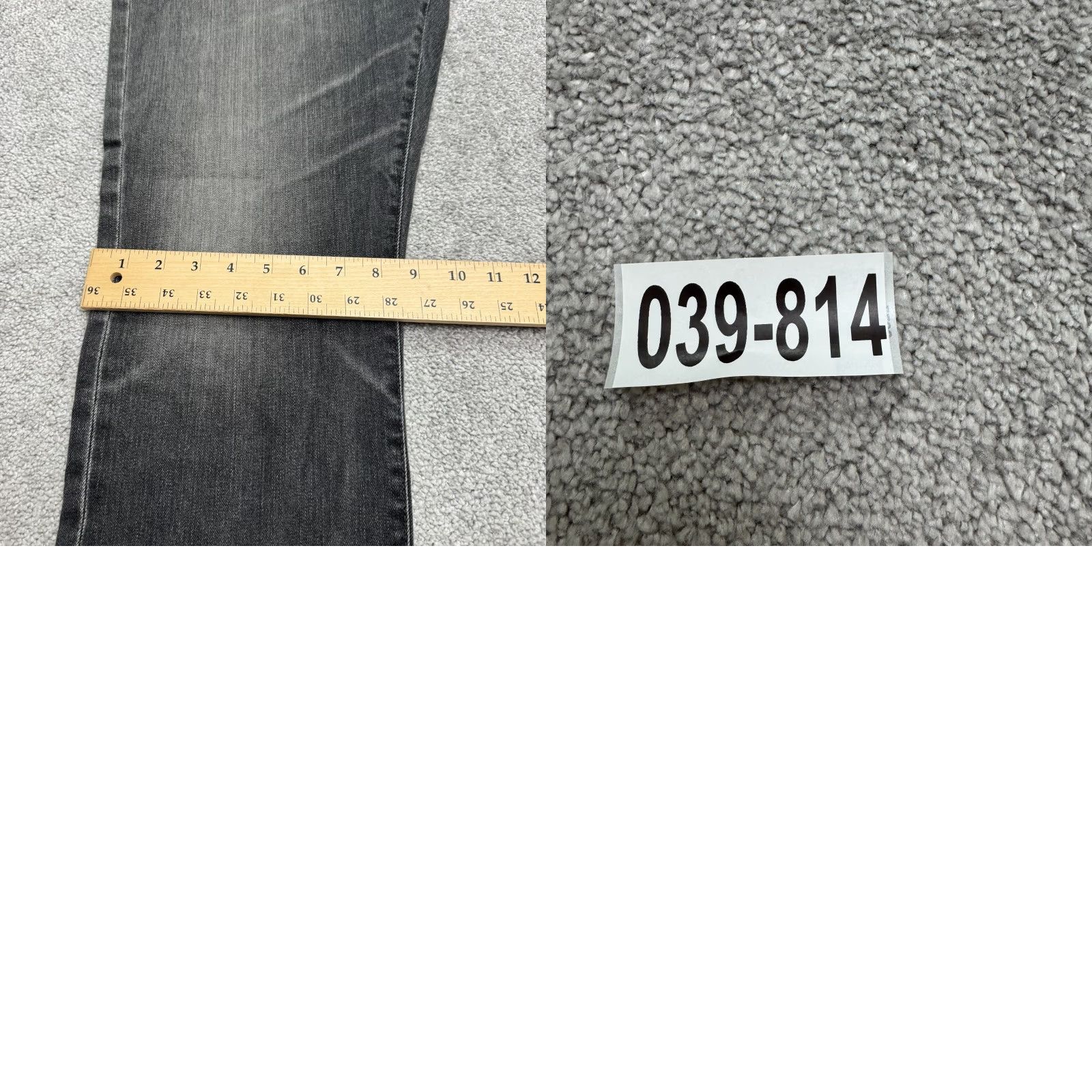 Denime AG Adriano Goldschmied Everett Slim Straight Denim Jeans Mens 36x29 Gray Size US 36 / EU 52 - 10 Thumbnail