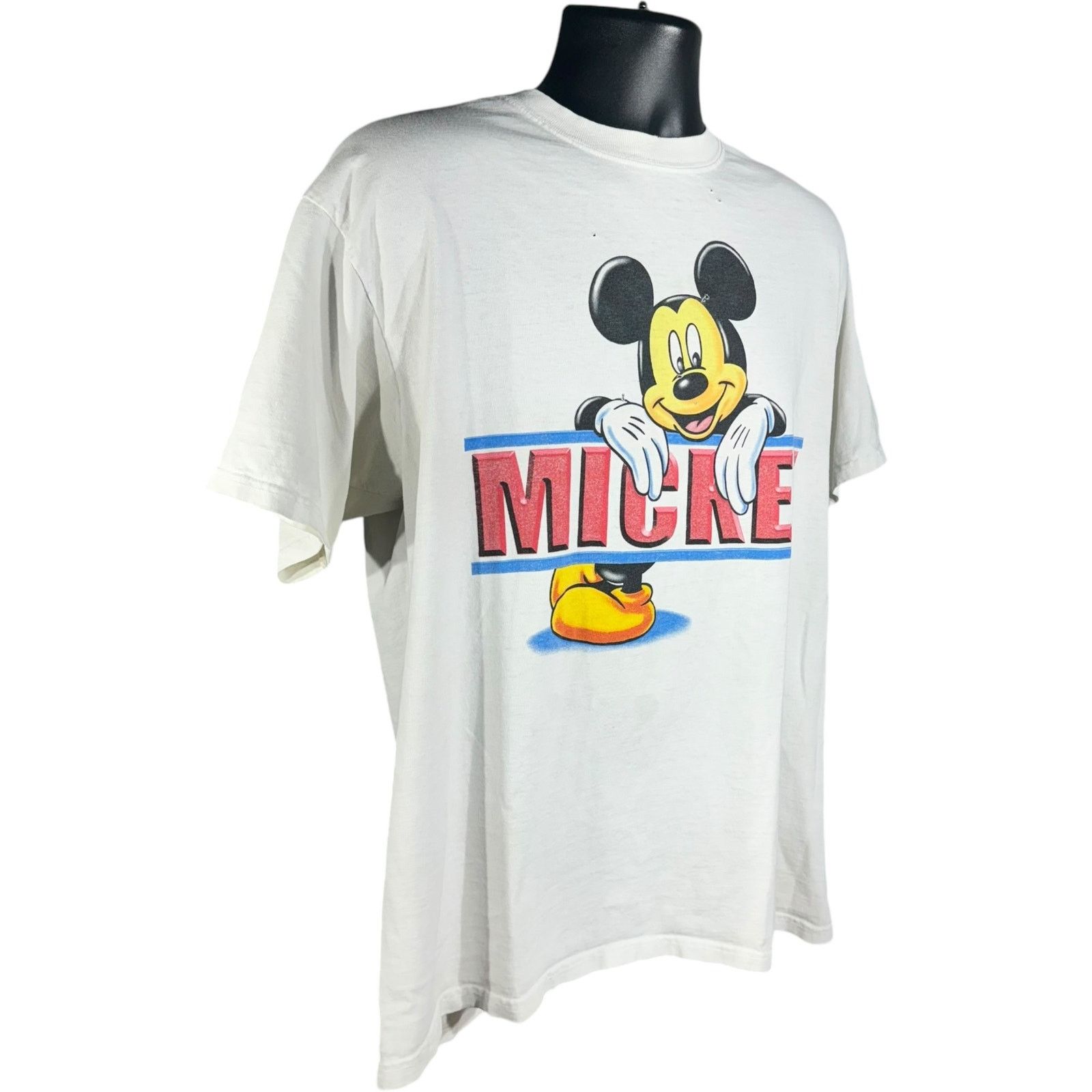 Disney Vintage Disney Mickey Mouse Spellout Tee Size US XL / EU 56 / 4 - 4 Thumbnail