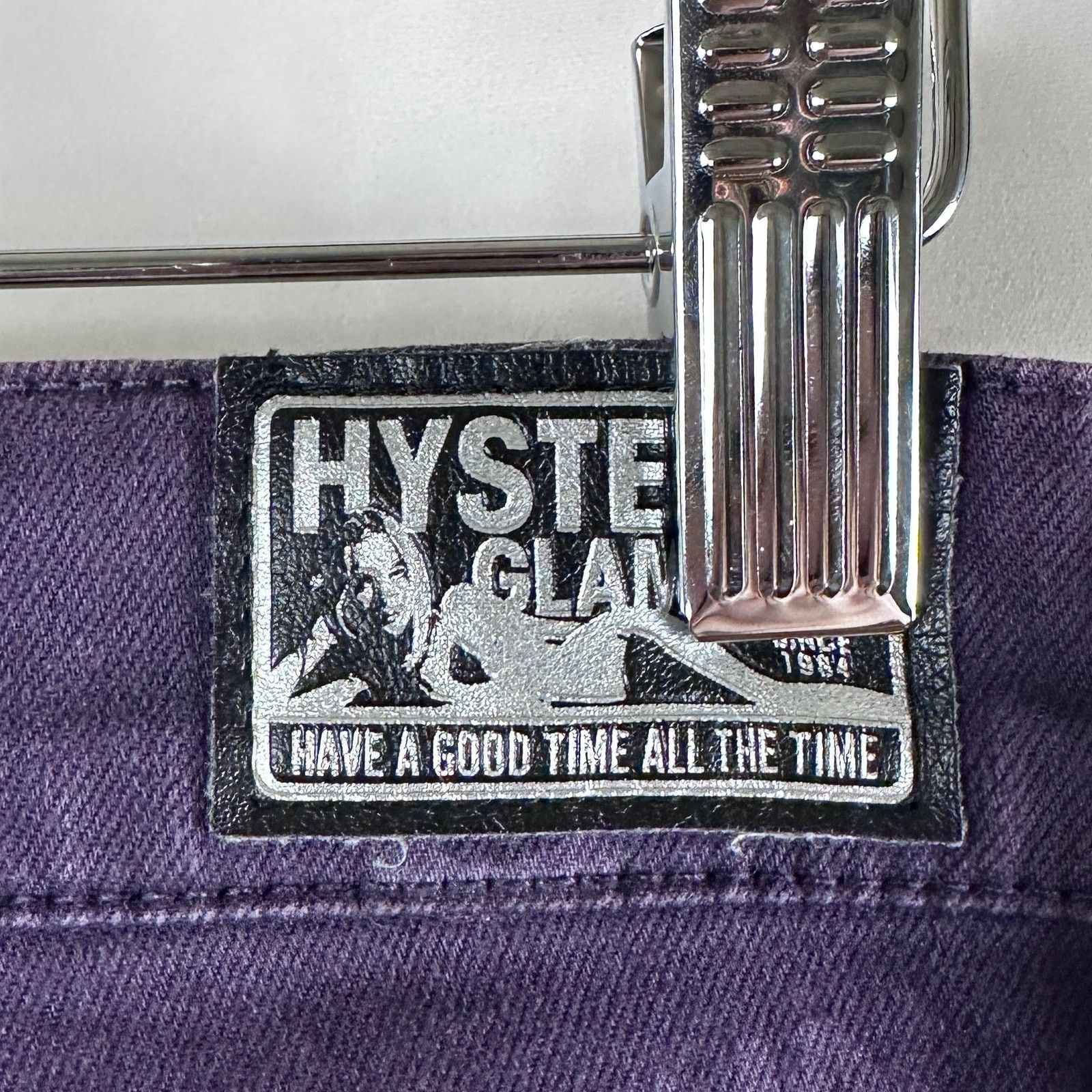 Hysteric Glamour Purple All-Over Print Pants Size US 27 - 6 Thumbnail