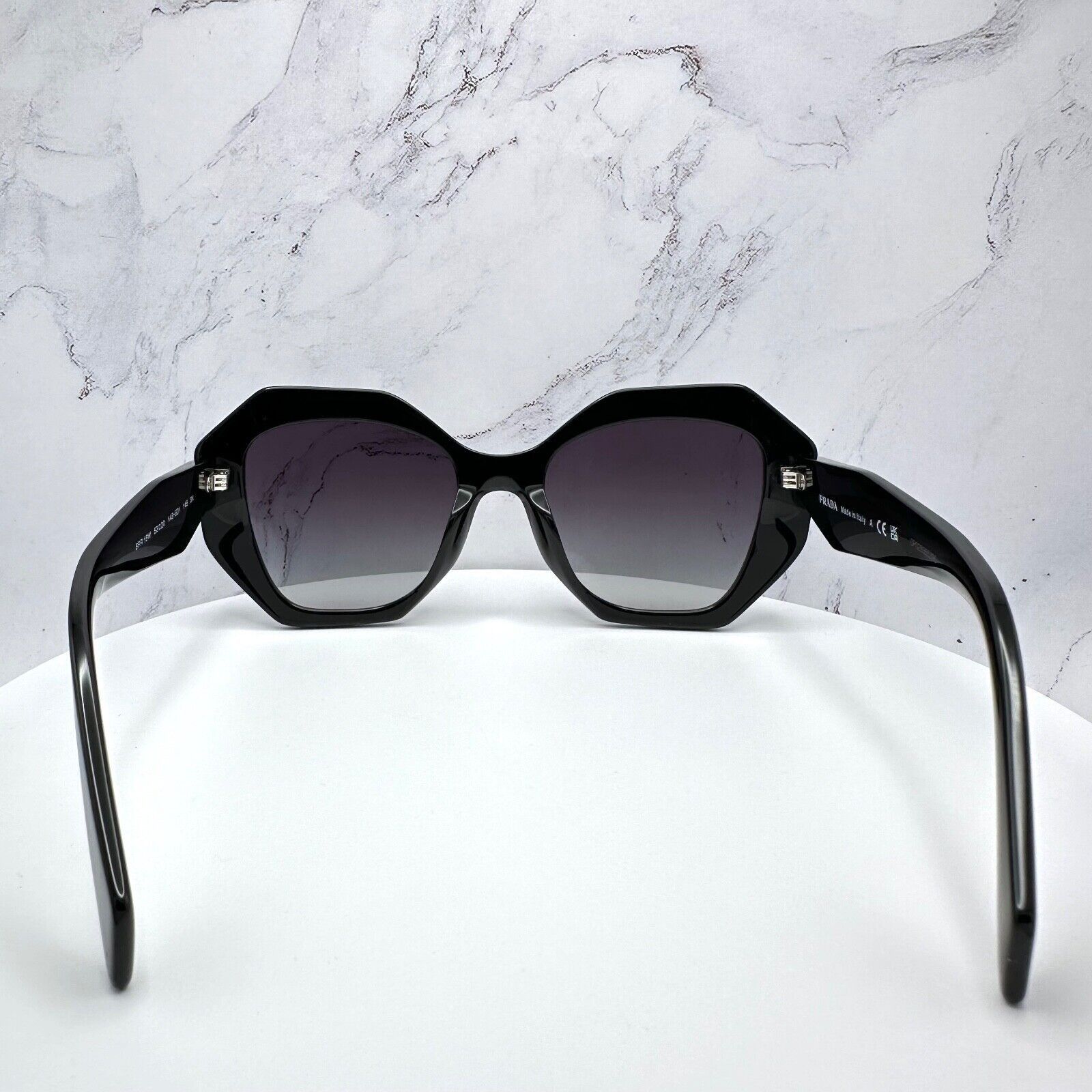 Prada New Prada Sunglasses Black Symbole Logo Square Geometric Size ONE SIZE - 17 Thumbnail