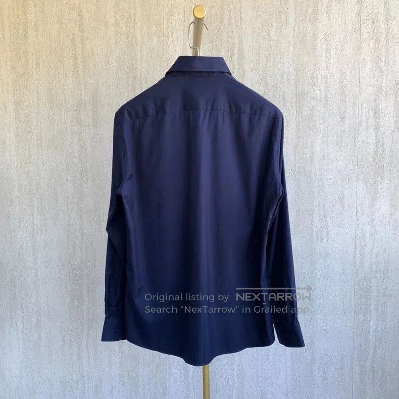 Brunello Cucinelli Brunello Cucinelli Blue Twill Shirt. Size US M / EU 48-50 / 2 - 5 Thumbnail