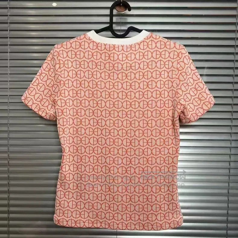Hermes Hermes Pink Knit Short Sleeve Size L / US 10 / IT 46 - 2 Thumbnail