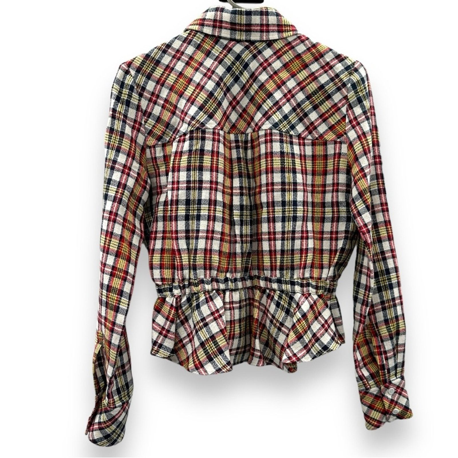 Veronica Beard Veronica Beard Shania Long Sleeve Cinched Button Down Top Size XS / US 0-2 / IT 36-38 - 5 Thumbnail