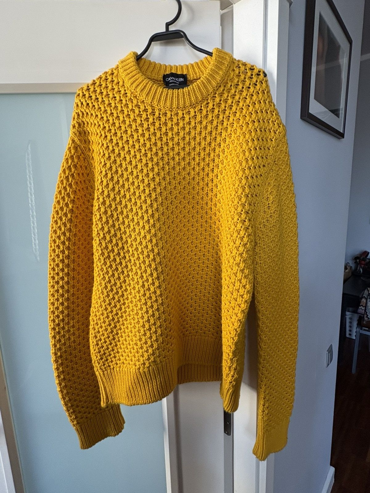 Calvin Klein 205W39NYC Calvin Klein 205w39nyc yellow sweater XXL Size US XXL / EU 58 / 5 - 4 Thumbnail