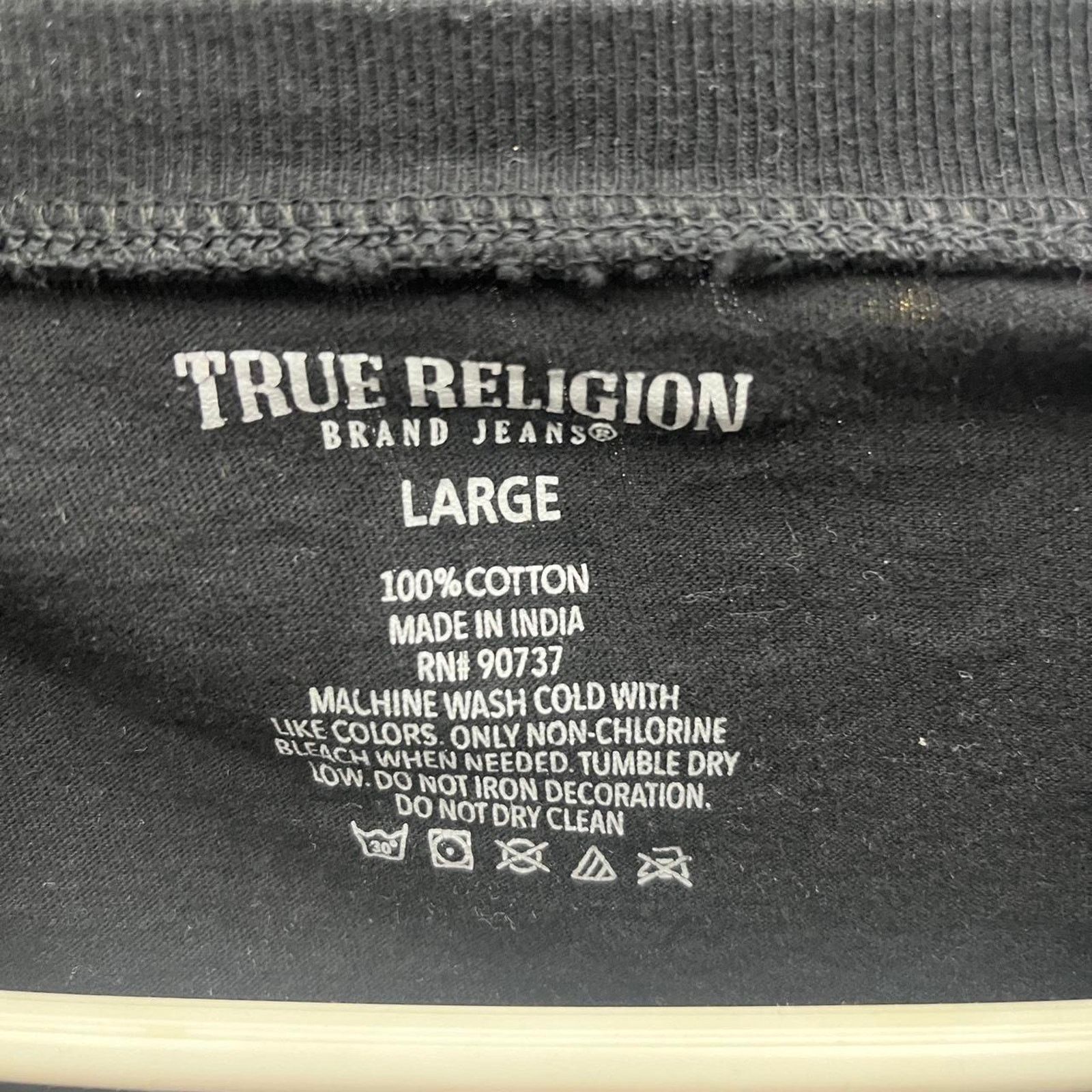 True Religion True religion black streetwear tee Size US L / EU 52-54 / 3 - 2 Thumbnail