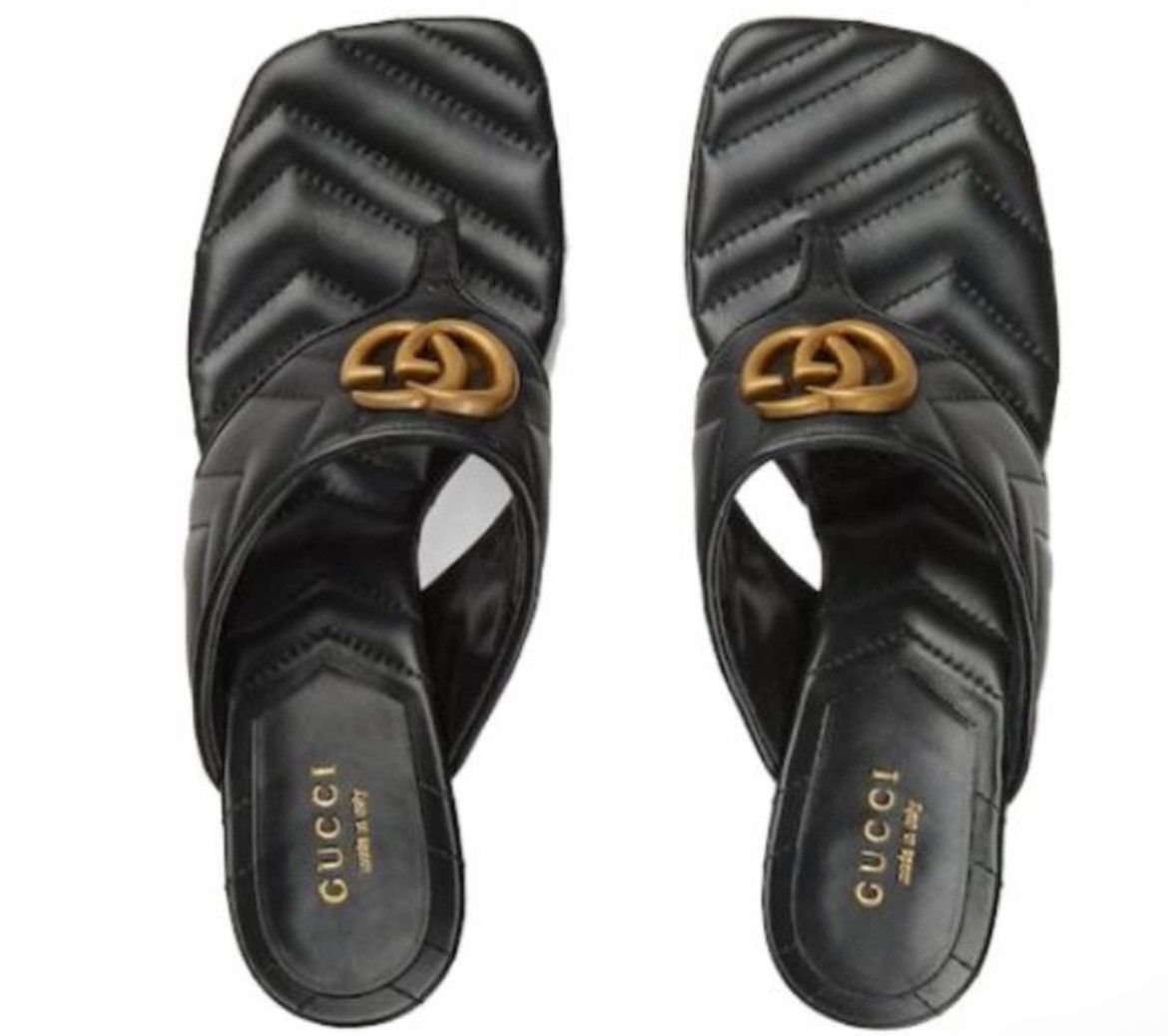 Gucci Gucci Double G 60MM Thong Sandal Mules size 38 Size US 8 / IT 38 - 1 Thumbnail