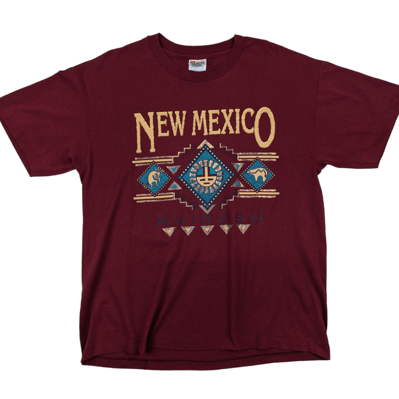 Hanes Vintage 90's NEW MEXICO Ruidoso T Shirt Single Stitches Tee Size US L / EU 52-54 / 3 - 2 Thumbnail