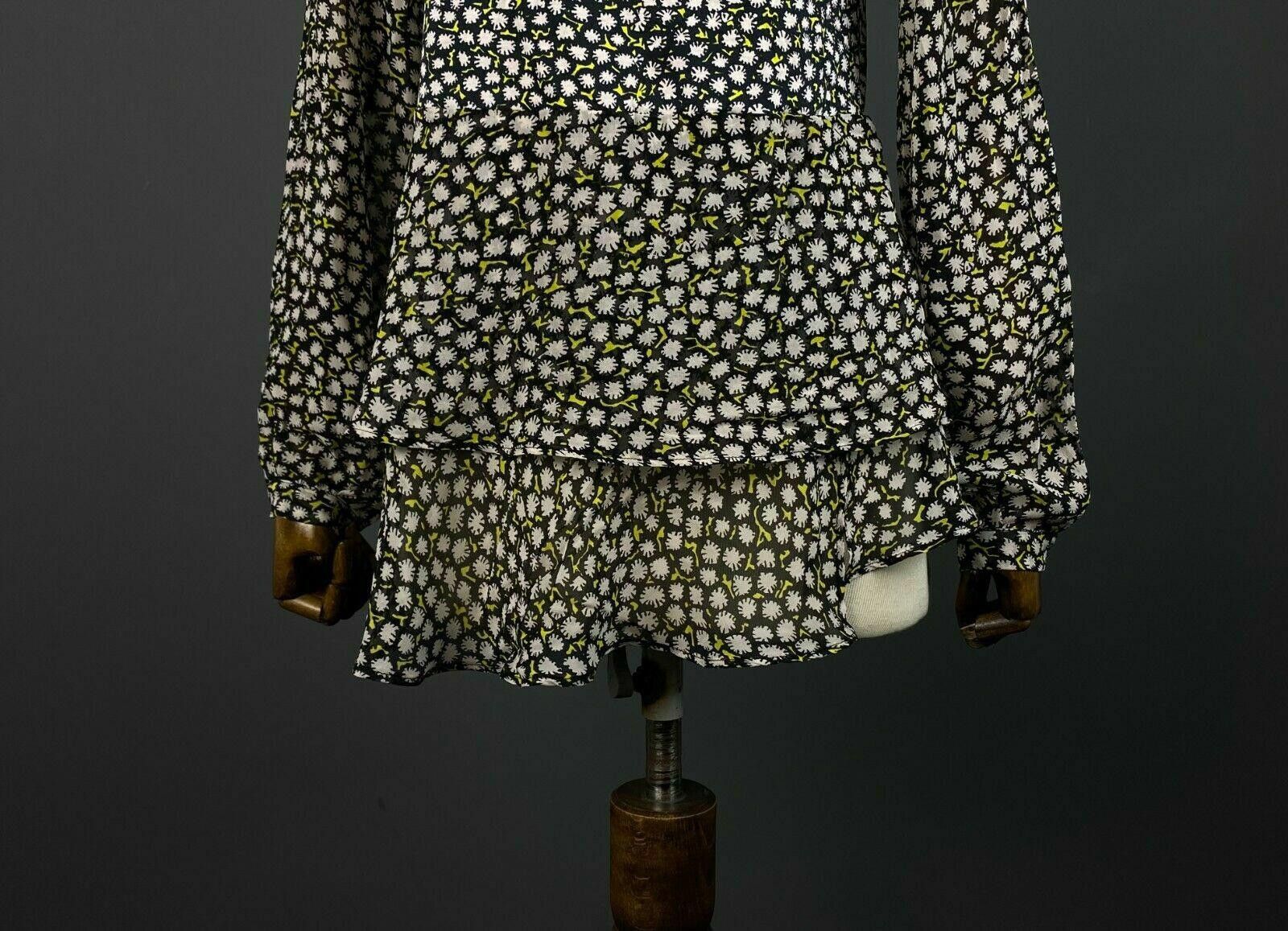 Designer Ladies Dorothee Schumacher Floral Cotton Silk Blouse Size 3 Size M / US 6-8 / IT 42-44 - 3 Thumbnail