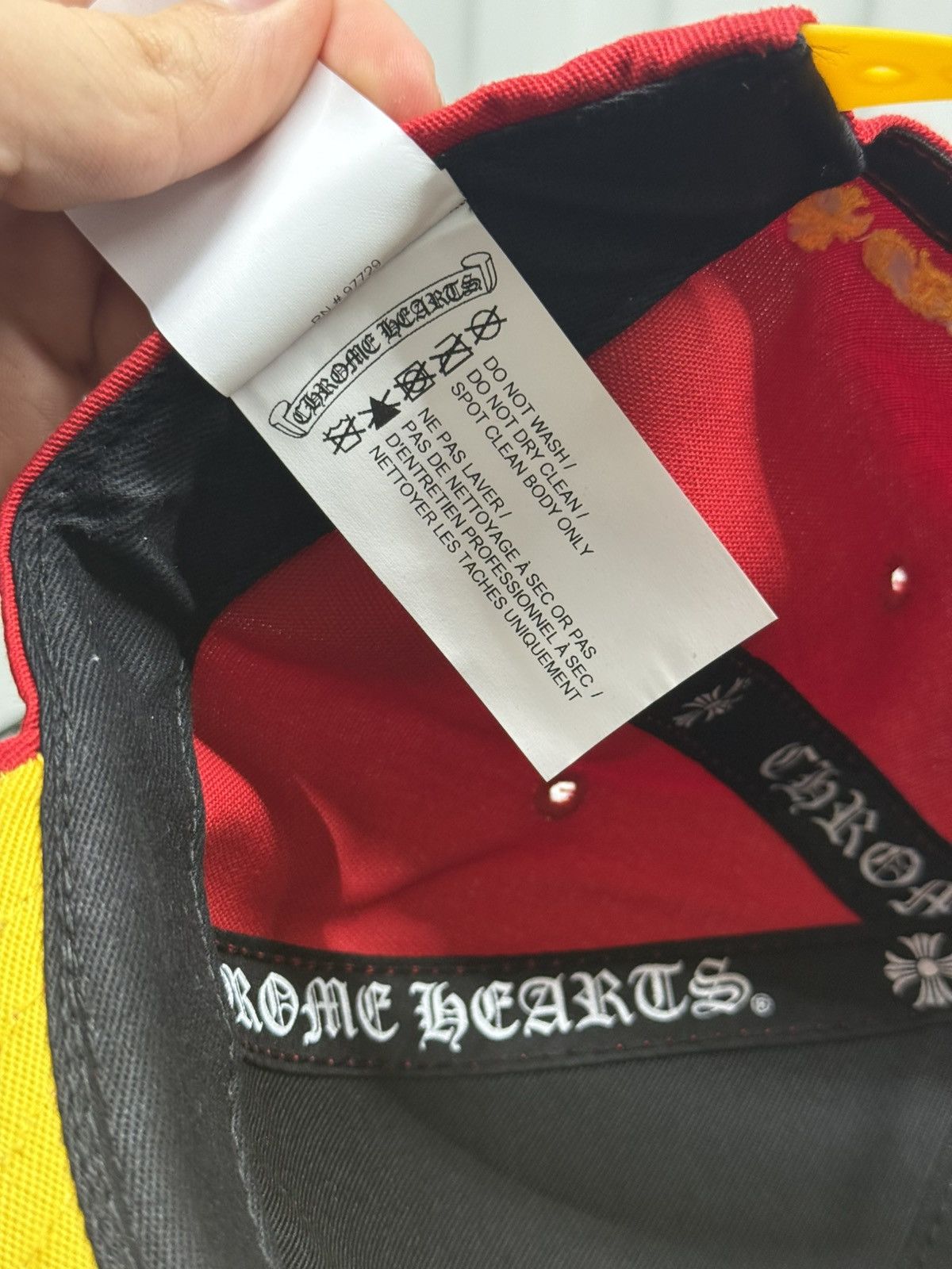 Chrome Hearts Chrome Hearts CH hat red/yellow Size ONE SIZE - 7 Thumbnail