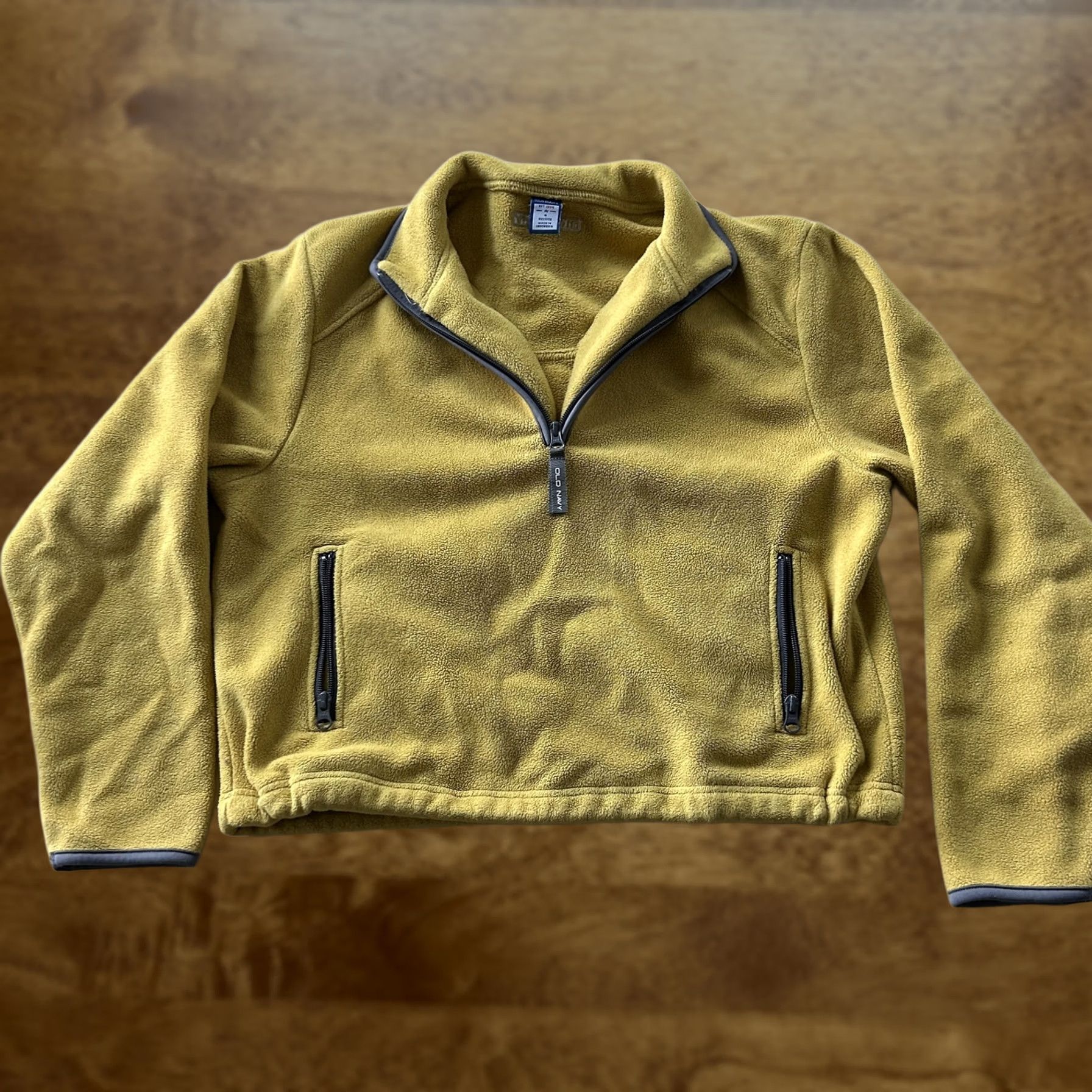 Old Navy Vintage Old Navy Fleece Jacket Women S Yellow 1/4 Zip Pullover Cozy Casual 90s 2000s Mens Womens Size S / US 4 / IT 40 - 1 Thumbnail