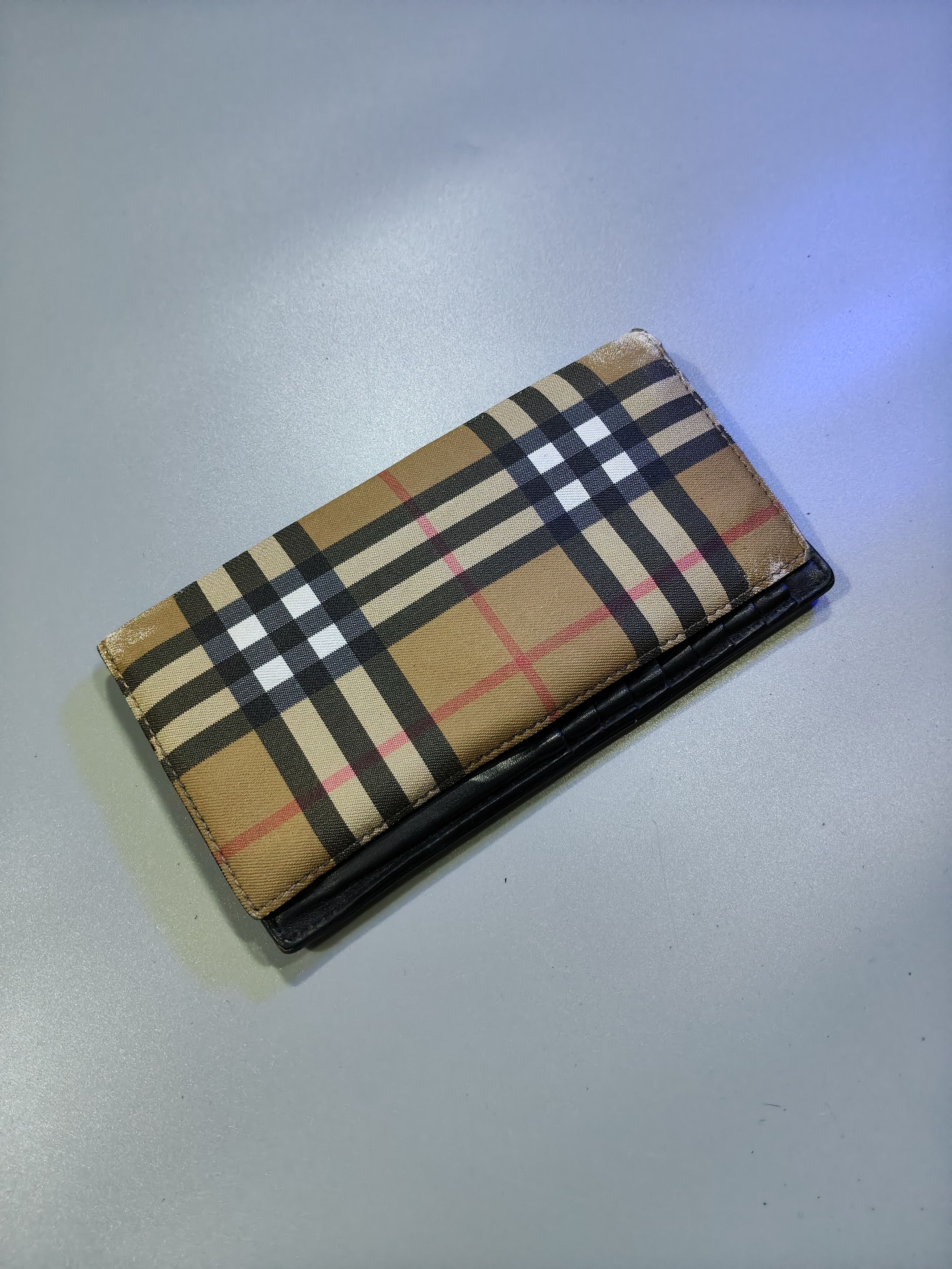 Burberry Burberry Canvas Long Wallet iconic Nova Check pattern. Size ONE SIZE - 7 Thumbnail