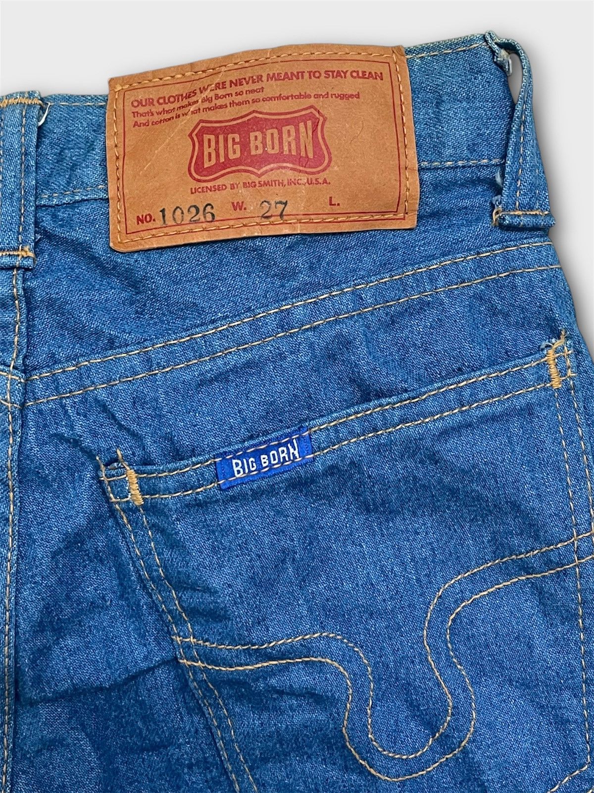 Japanese Brand × Vintage Big Born Bootcut Jeans Vintage Size 24" / US 00 / IT 34 - 7 Thumbnail