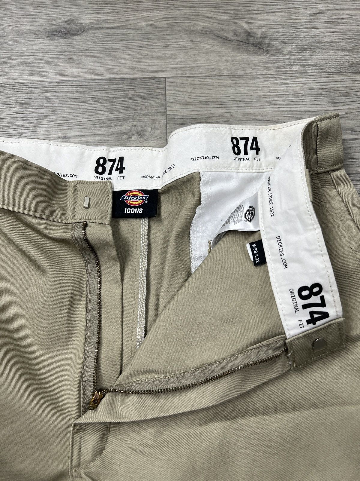 Dickies Dickies 874 Icons Original Fit Work Pants Khaki Beige 38/32 Size US 38 / EU 54 - 3 Thumbnail