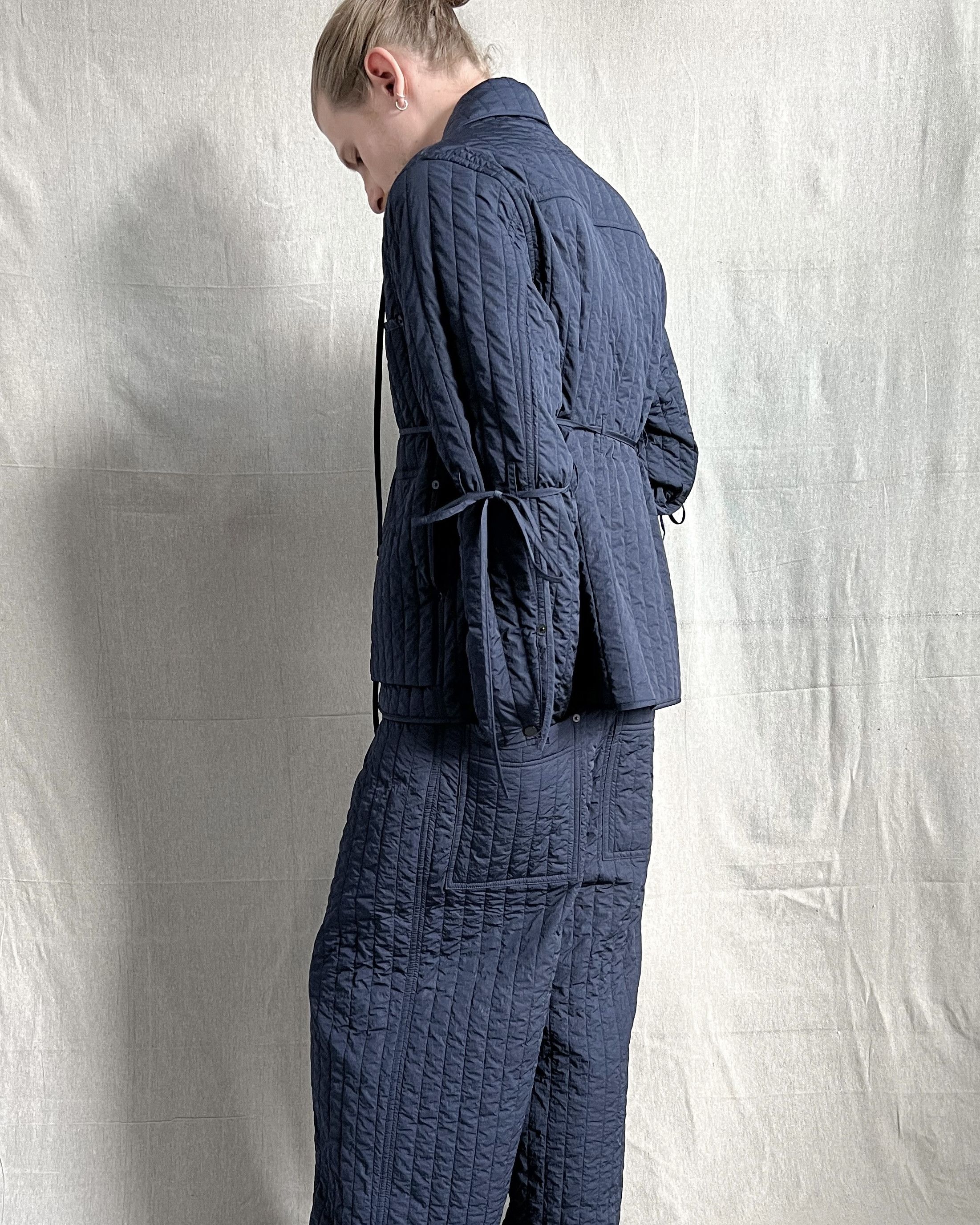 Craig Green S/S16 Runway Two-Piece Navy Quilted Nylon Work Suit Size 38R - 6 Thumbnail