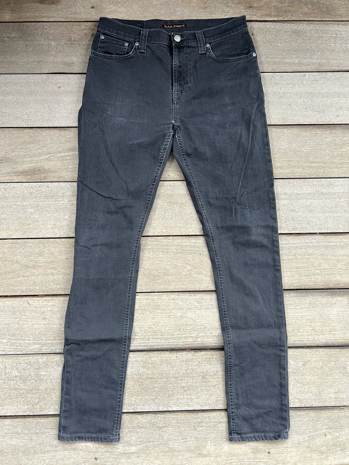 Nudie Jeans Nudie Jeans Pipe Led Monolith Denim Size US 31 - 2 Thumbnail