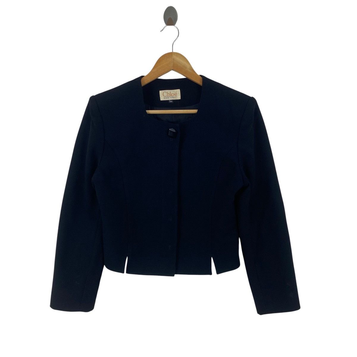 Chloe Vintage CHLOE FORMAL Cropped Blazer Jacket Minimalist Size S / US 4 / IT 40 - 5 Thumbnail