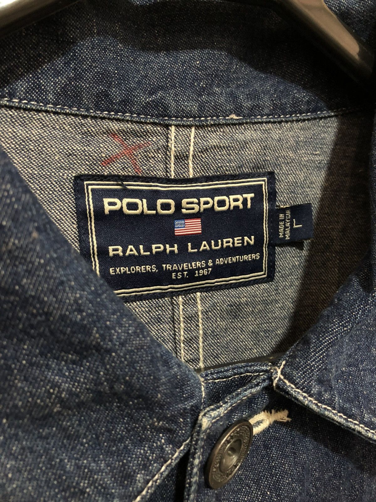 Polo Ralph Lauren Polo Sport by Ralph Lauren Chore Denim Jacket. Size US XL / EU 56 / 4 - 5 Thumbnail