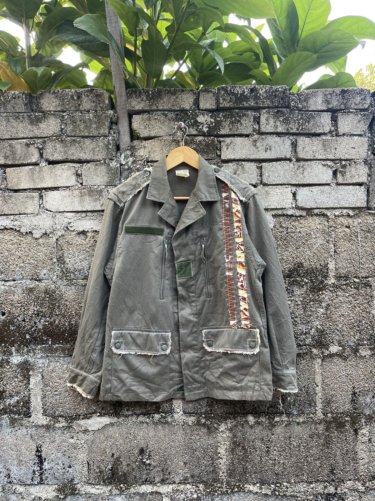 Image of Avant Garde x If Six Was Nine Vintage 80's Paul Boye Number Nine Style Jacket in Green (Size Small)