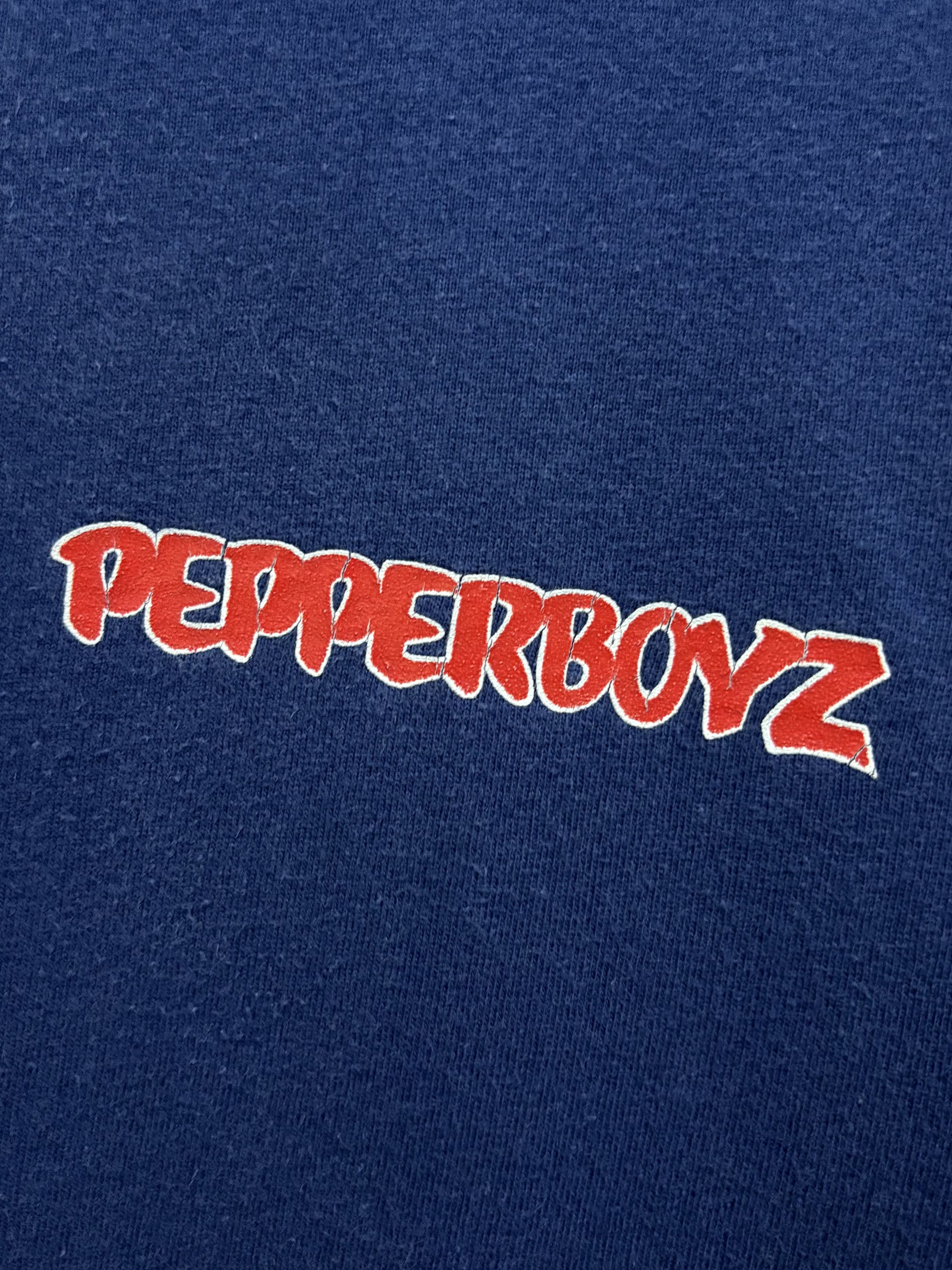 Japanese Brand × Vintage Vintage 90's Pepperboyz Chili's Hot Rod Custom T-Shirt Size US M / EU 48-50 / 2 - 6 Thumbnail
