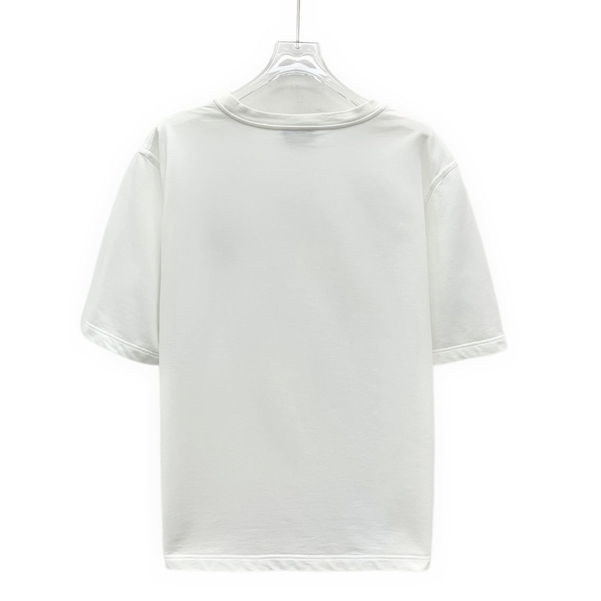 Hermes Hermes White Robot Embroidered Short Sleeve T-shirt K26WX Size US L / EU 52-54 / 3 - 2 Thumbnail
