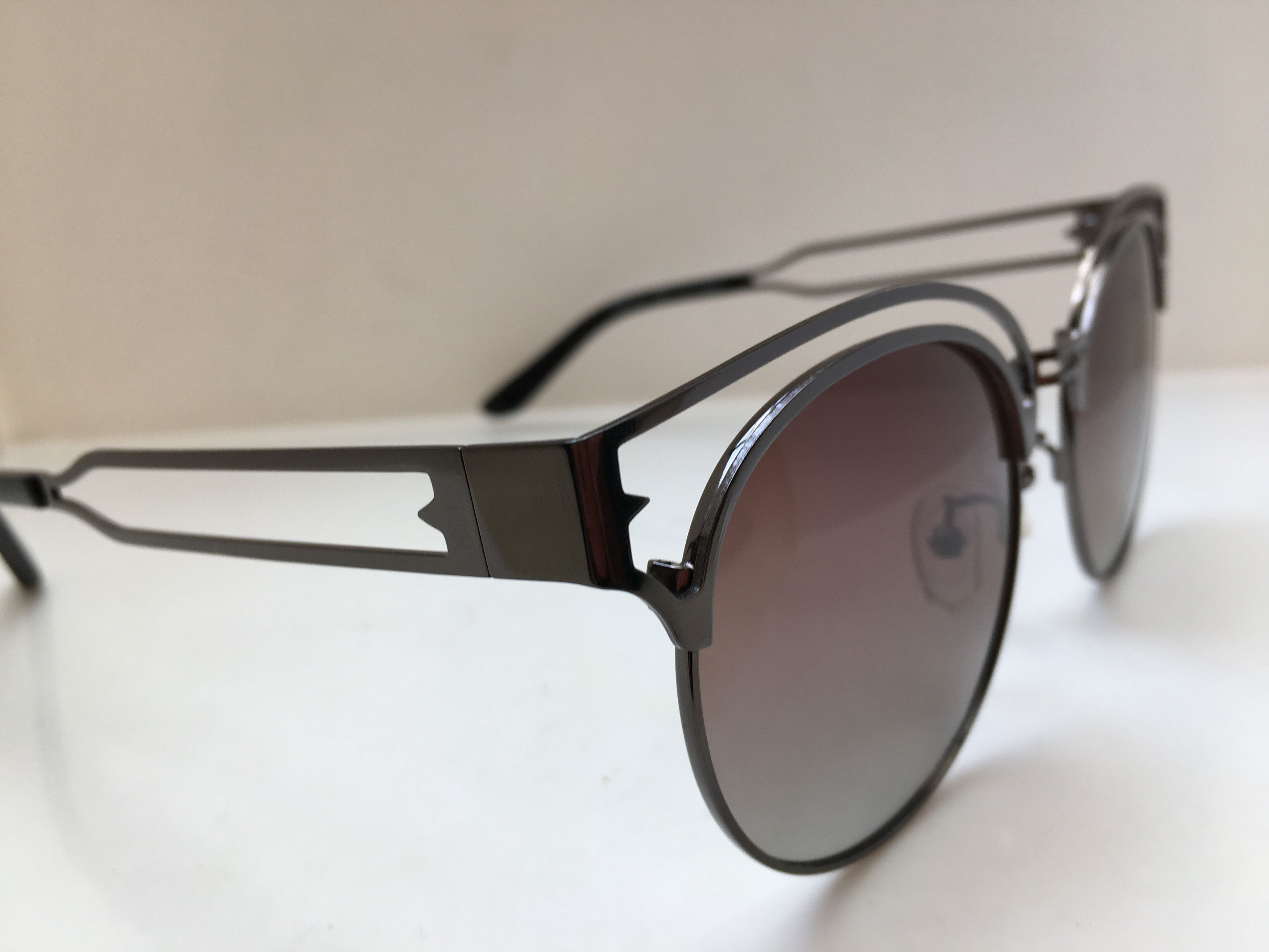 Other Evelyn Silver Grey Round Sunglasses Frame HOLLYWOOD Size ONE SIZE - 2 Thumbnail