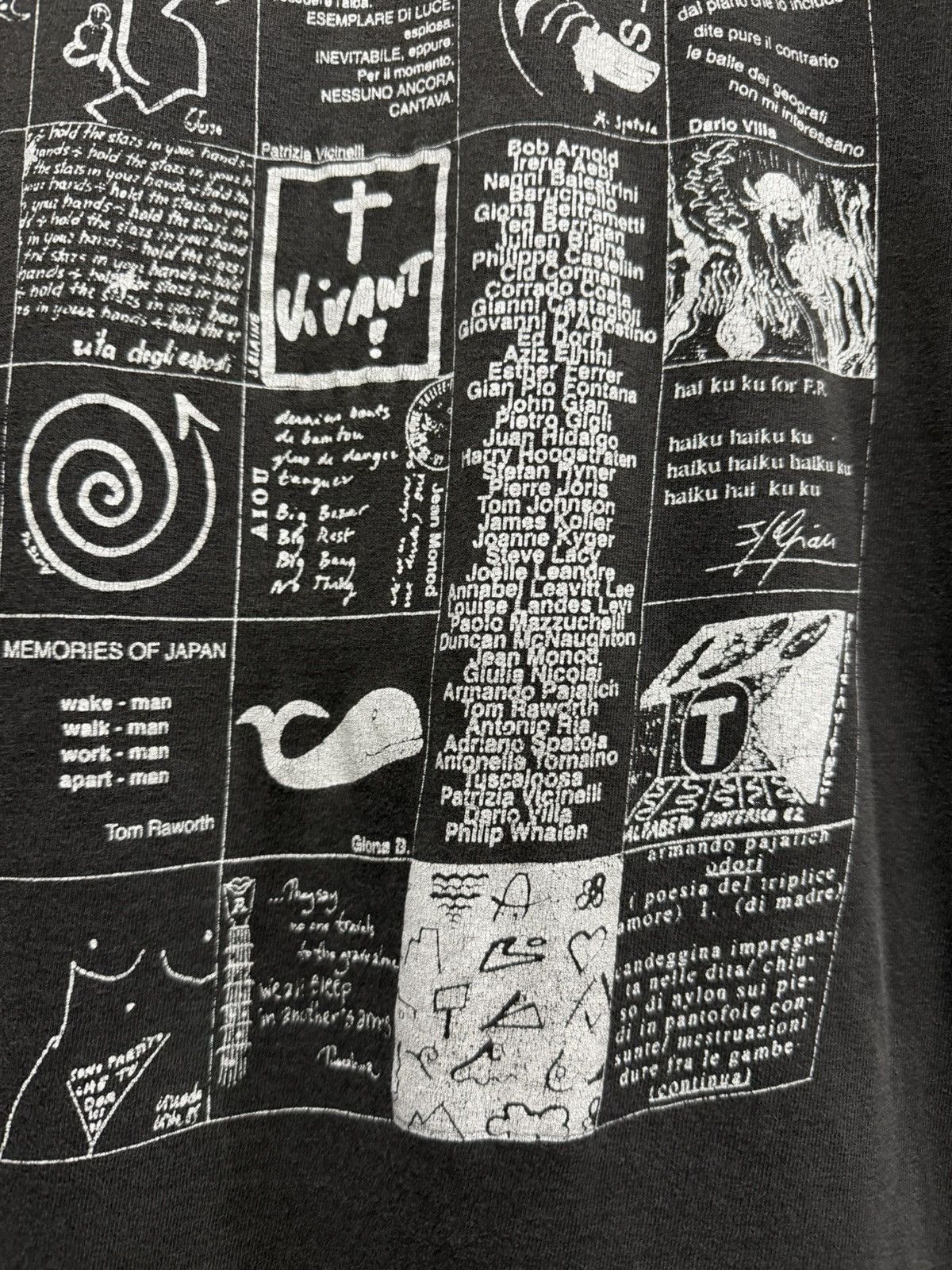 Andy Warhol Vintage 90s PopArt Broadshirt Poetry Megazine Thrashed Faded Size US M / EU 48-50 / 2 - 8 Thumbnail