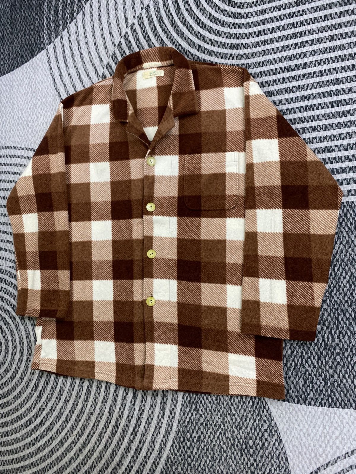 Pierre Balmain Vintage Pierre Balmain Checked Brown Flannel Shirt Size US XL / EU 56 / 4 - 4 Thumbnail