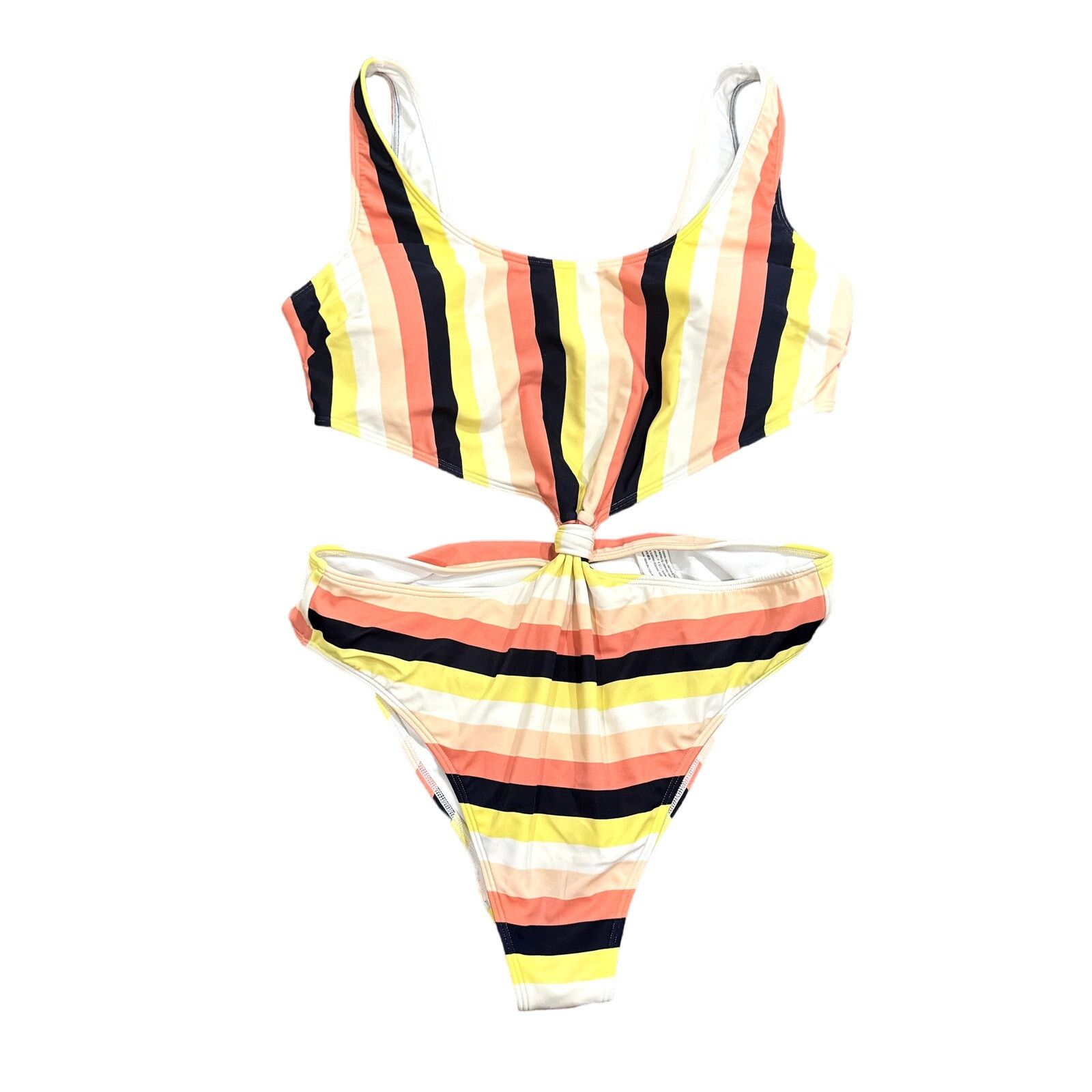 Abercrombie & Fitch Abercrombie & Fitch Cut Out Stripped One Piece Swimsuit Size XL / US 12-14 / IT 48-50 - 1 Thumbnail