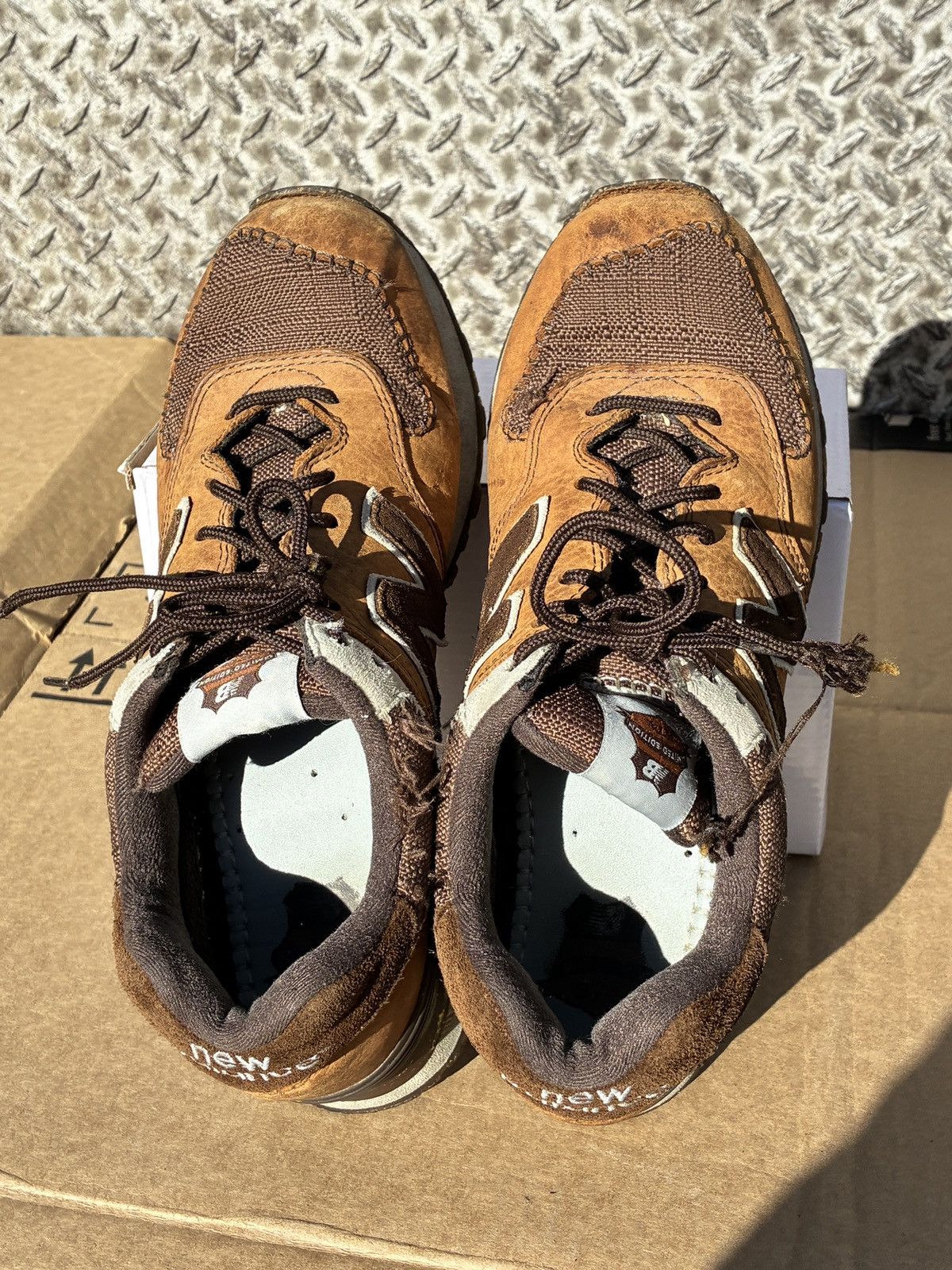 New Balance Size 8 - New Balance Chocolate Thunder Brown Suede Leather Size US 8 / EU 41 - 7 Thumbnail