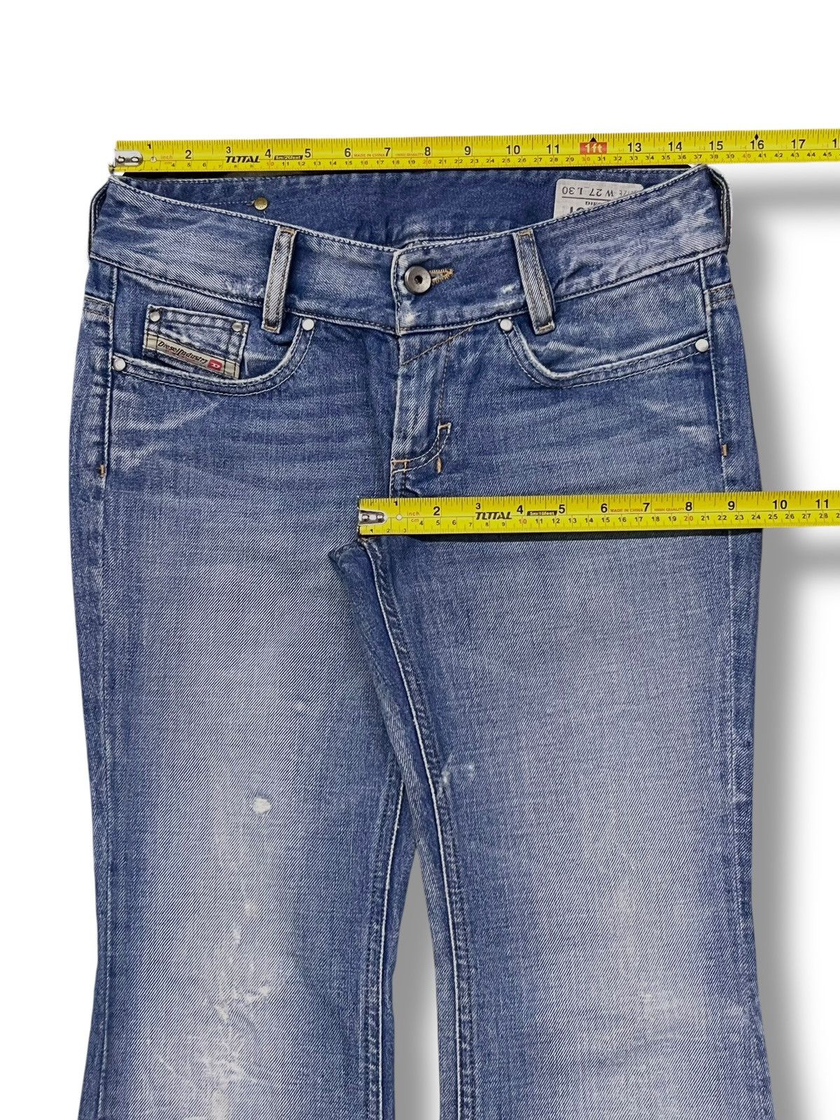 Diesel Flared Vintage Diesel Louvely Italy - Faded Wash Jeans Size 29" - 18 Thumbnail