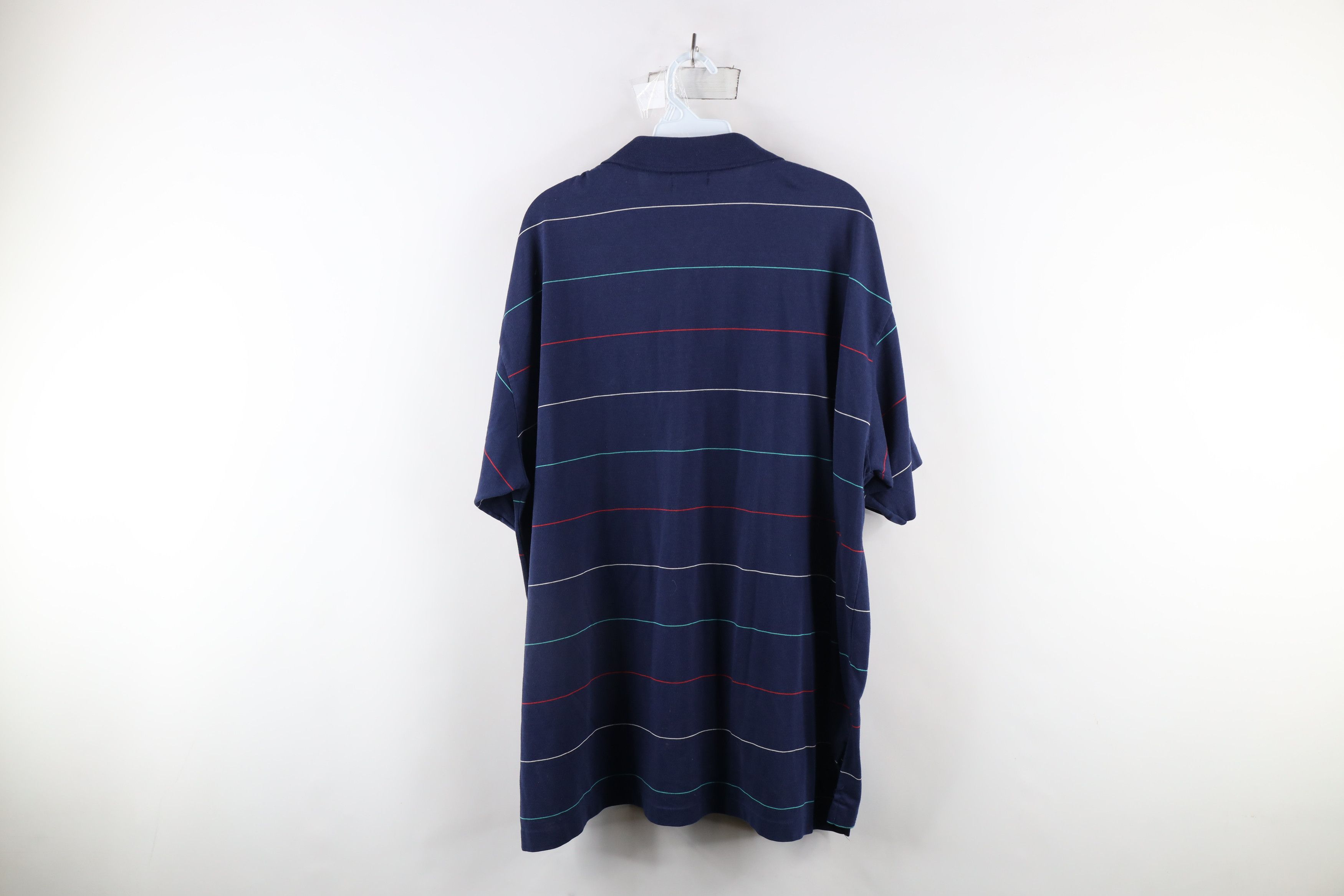 Vintage Vintage 90s Streetwear Striped Knit Collared Golf Polo Shirt Size US XXL / EU 58 / 5 - 9 Thumbnail
