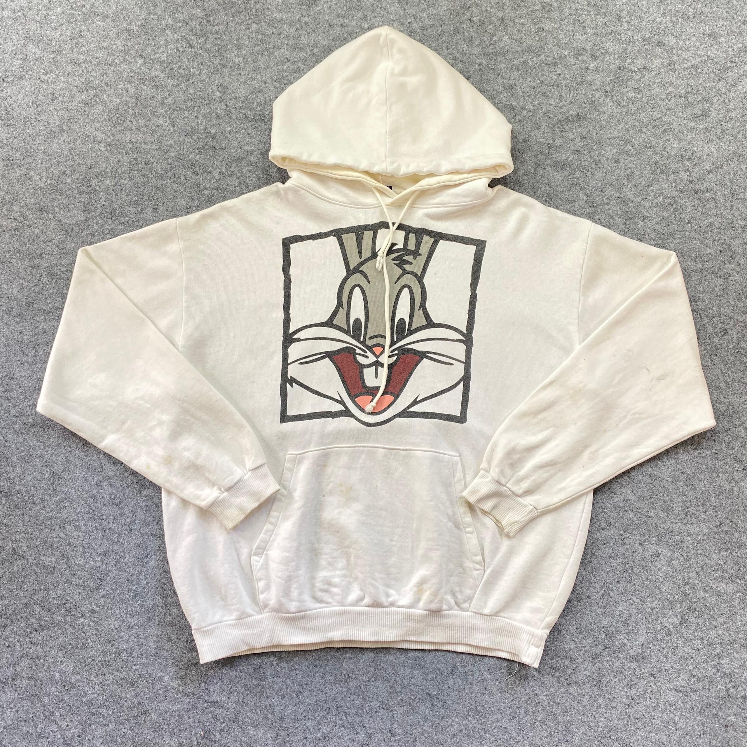 Vintage Vintage 90s Looney Tunes Bud Bunny Hoodies Size US L / EU 52-54 / 3 - 1 Thumbnail