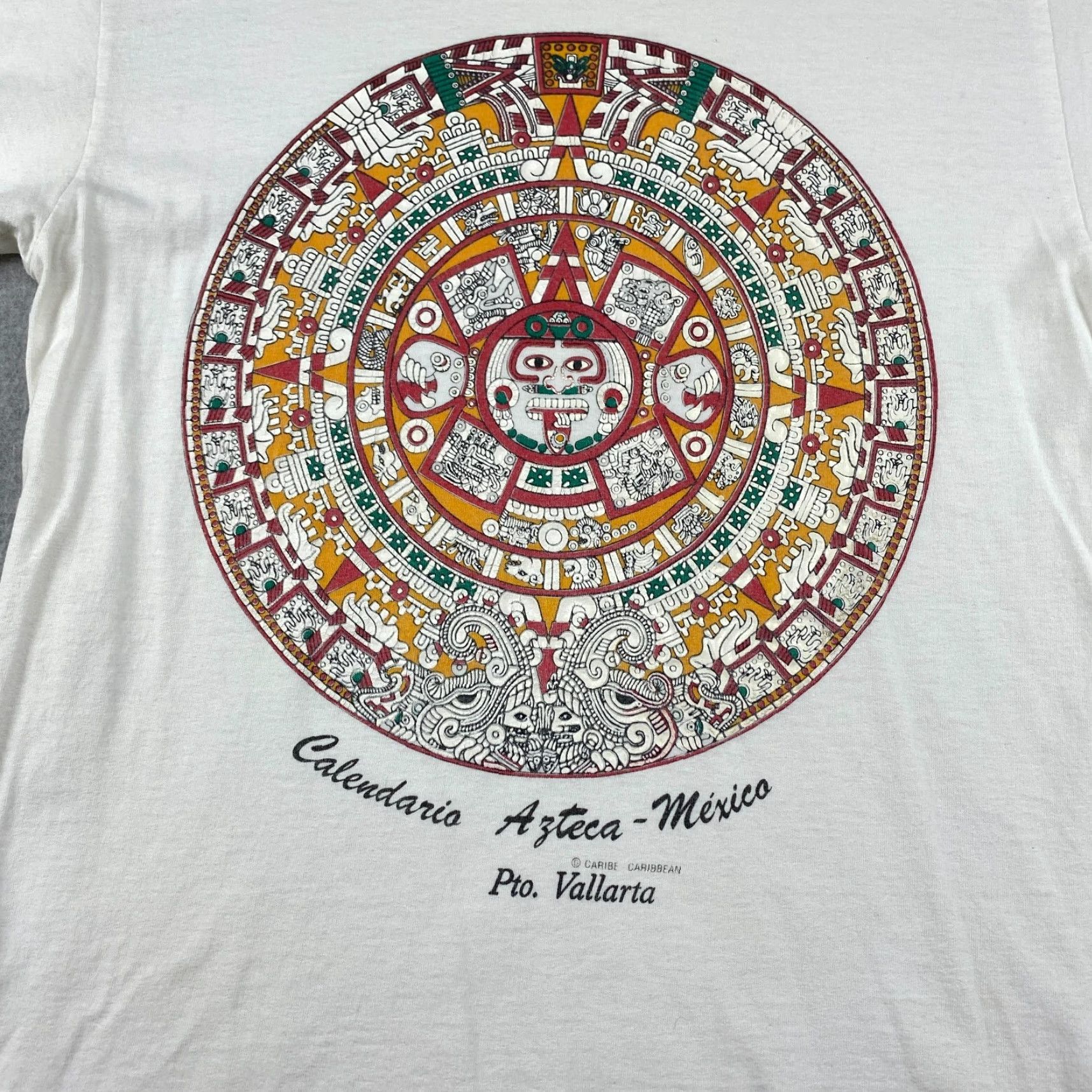Vintage VINTAGE Caribe Caribbean Shirt Mens M White Logo Graphic Print Mexico Theme Size US M / EU 48-50 / 2 - 3 Thumbnail