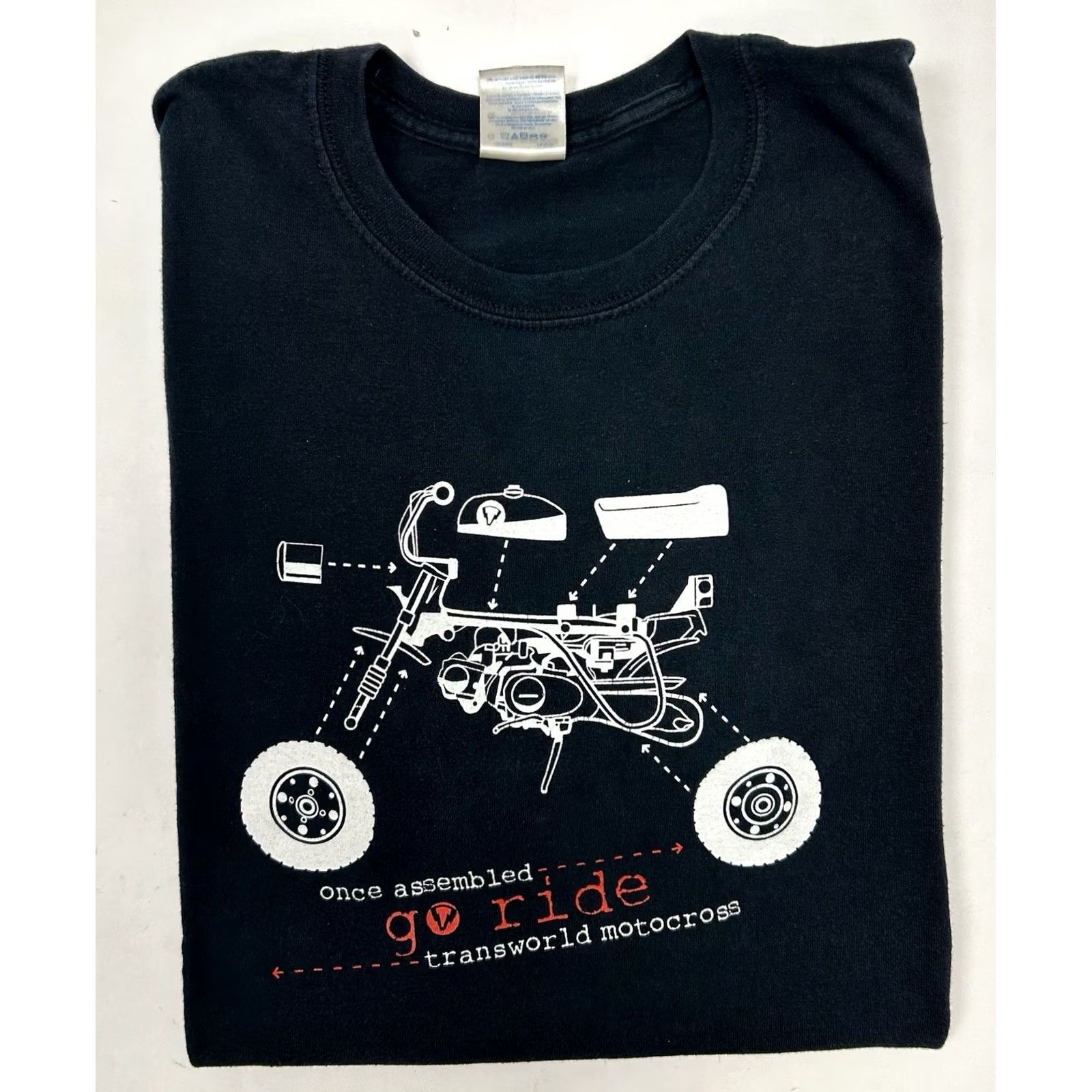 Vintage Vintage Transworld Motocross Magazine Promo Shirt Large 2000s Go Ride Tee Size US L / EU 52-54 / 3 - 2 Thumbnail