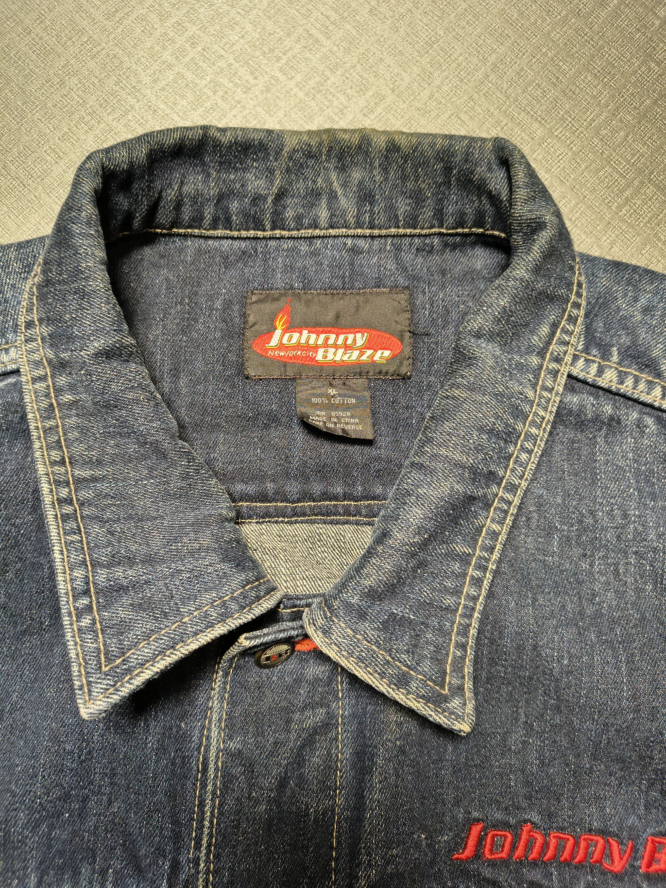 Other Johnny Blaze Vintage Denim Jacket Y2K Hip‑Hop Style Rare Size US XL / EU 56 / 4 - 4 Thumbnail