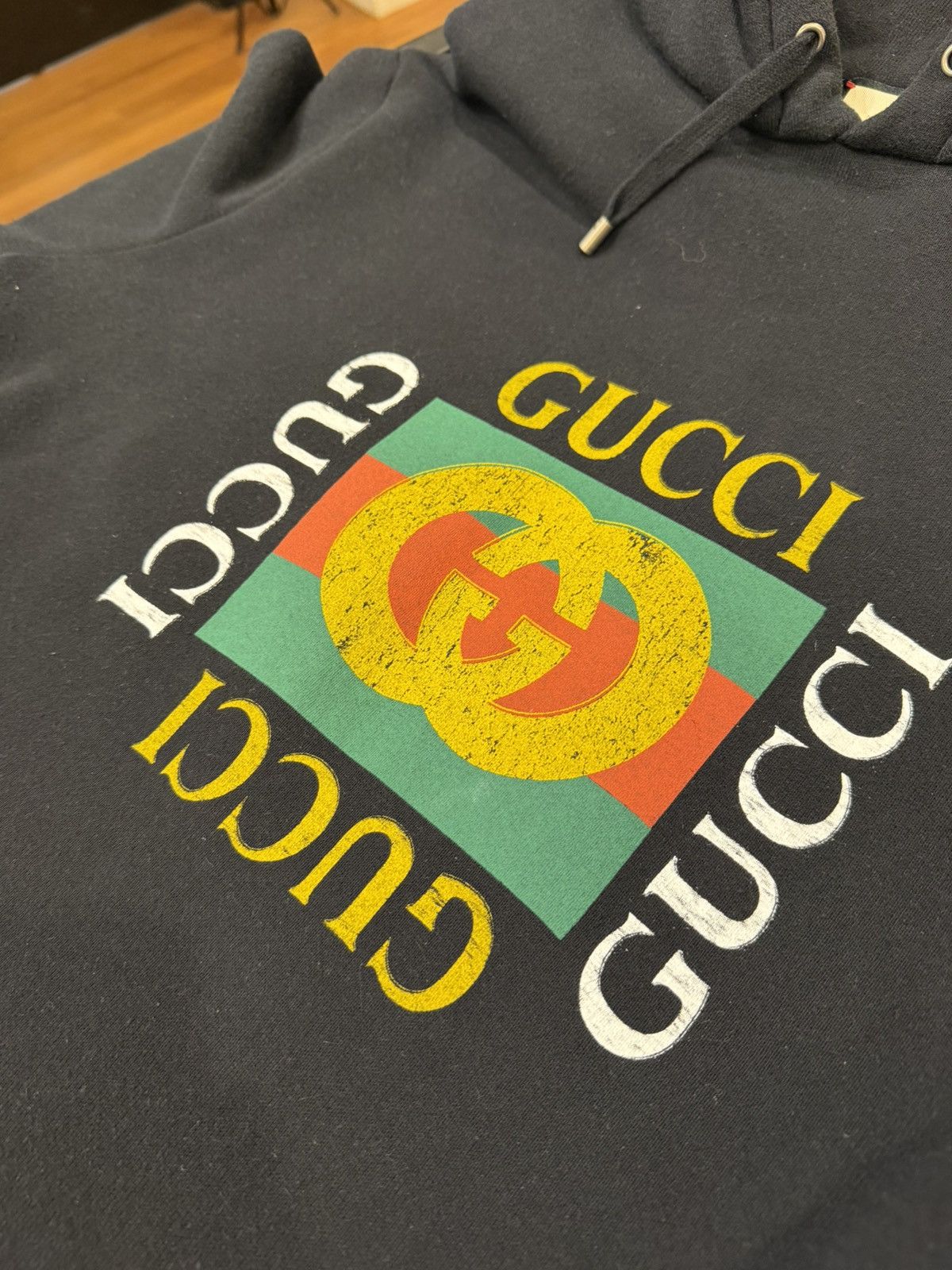 Gucci Gucci GG Square Logo Oversized Hoodie Size US XL / EU 56 / 4 - 3 Thumbnail