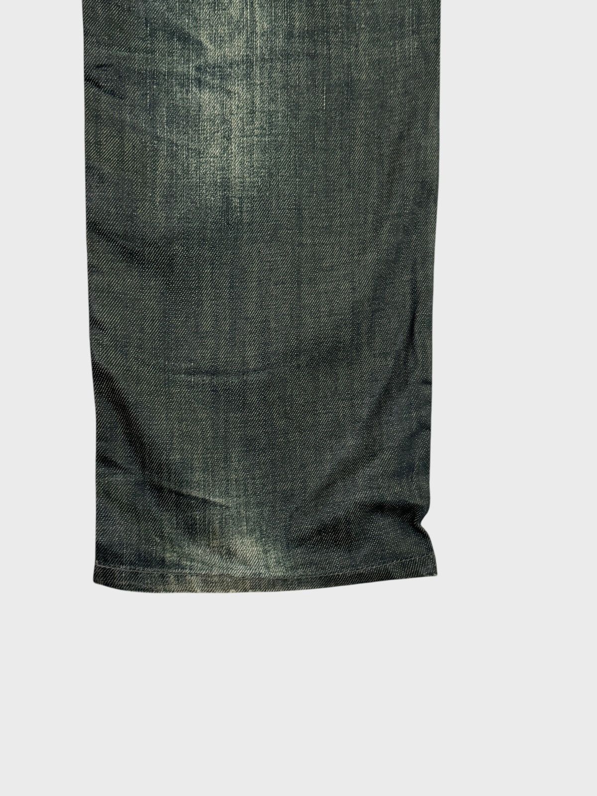 Other BACK NUMBER Distressed Rick Owen Style Waxed Denim Size US 31 - 17 Thumbnail