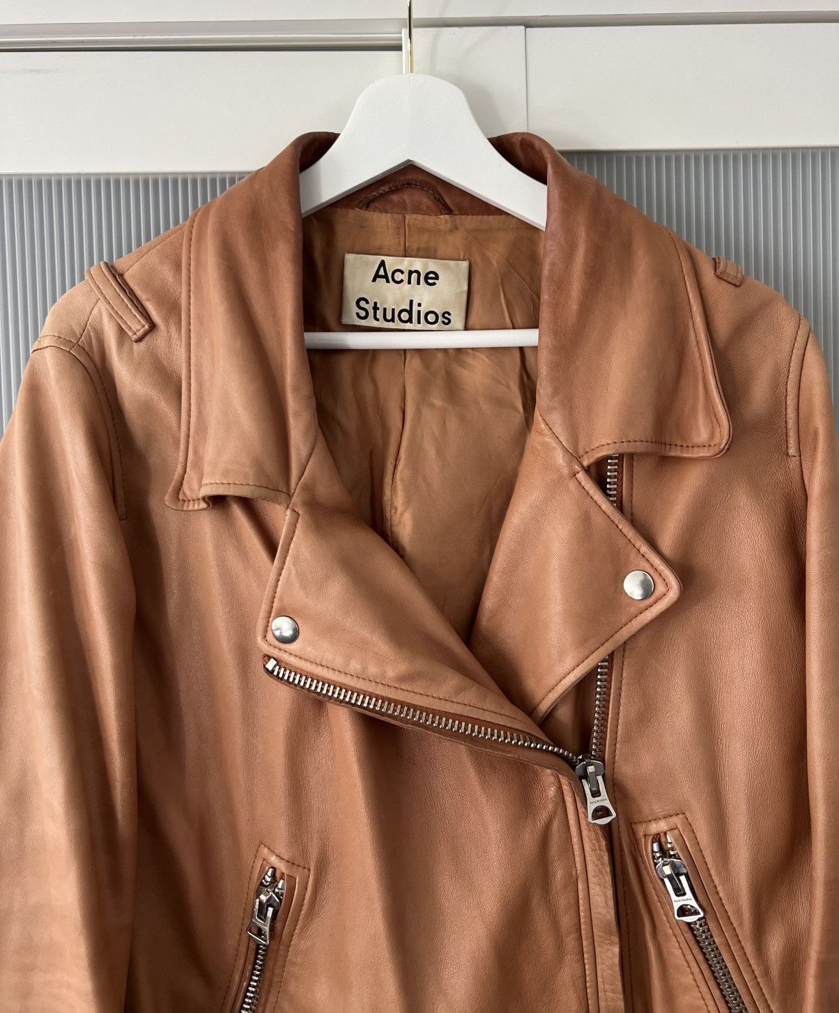 Acne Studios Acne Studios Leather Swift Jacket Size M / US 6-8 / IT 42-44 - 3 Thumbnail