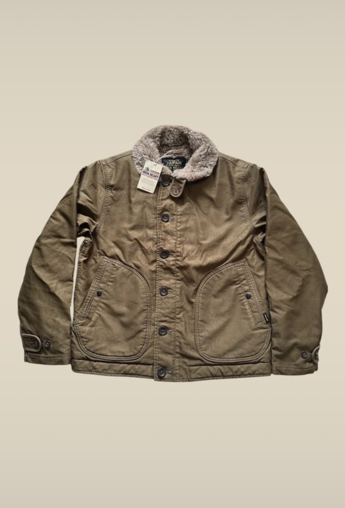 Iron Heart Iron Heart whipcord N1 deck jacket - khaki (IHM-35-KHA) Size US L / EU 52-54 / 3 - 1 Thumbnail