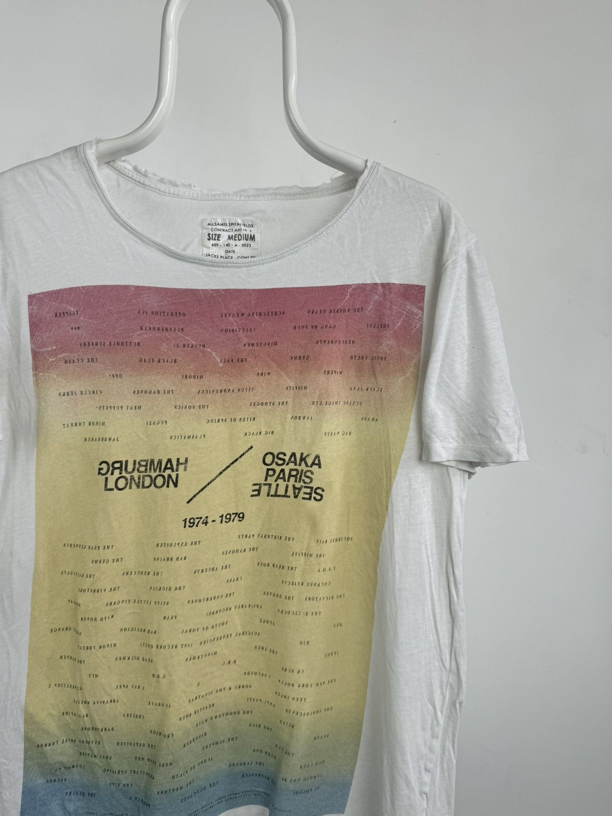 Allsaints All Saints Spitalfields Printed Big Logo Tee Size US M / EU 48-50 / 2 - 3 Thumbnail