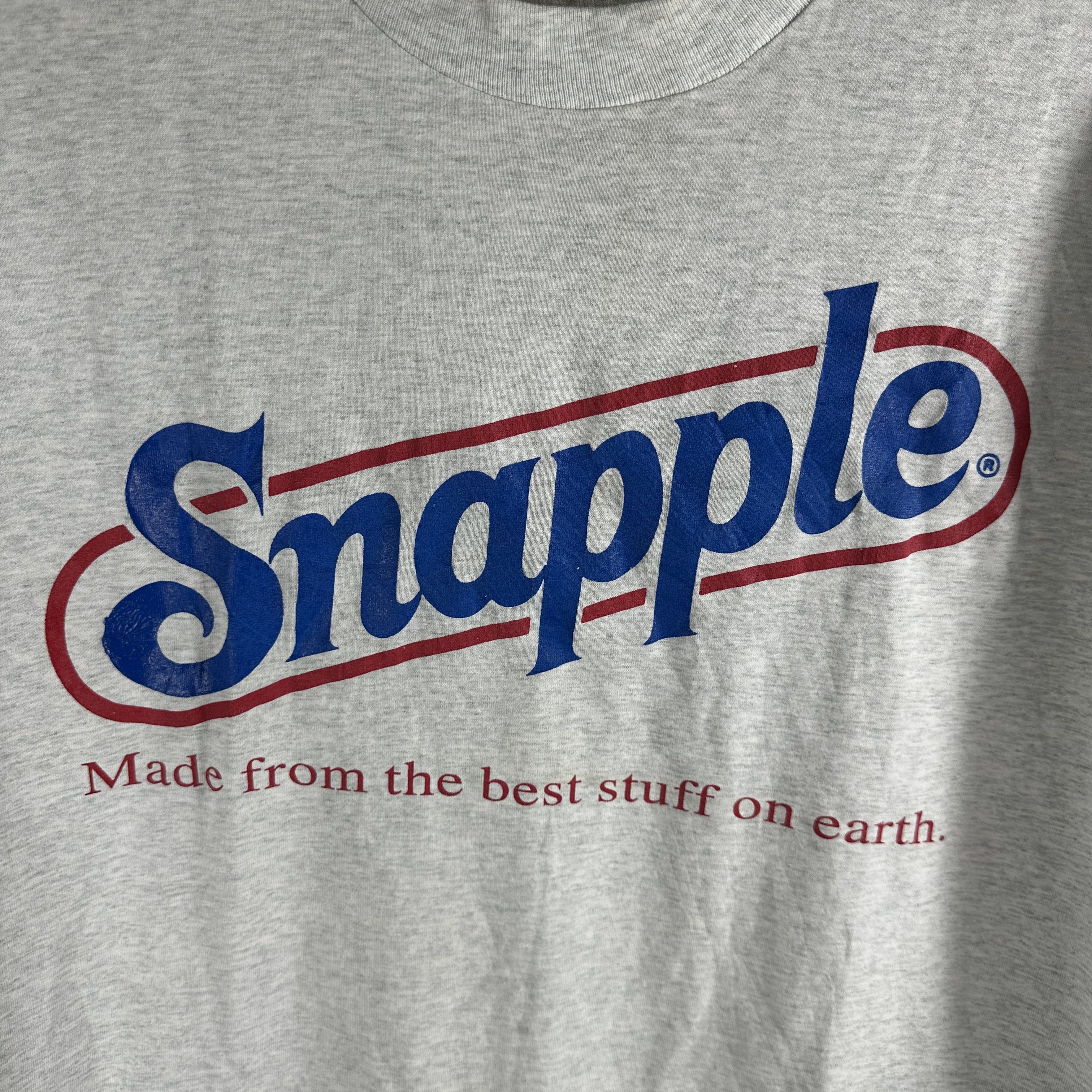 Vintage 90s Snapple Made From The Best Stuff On Earth Promo T-shirt Size US L / EU 52-54 / 3 - 2 Thumbnail