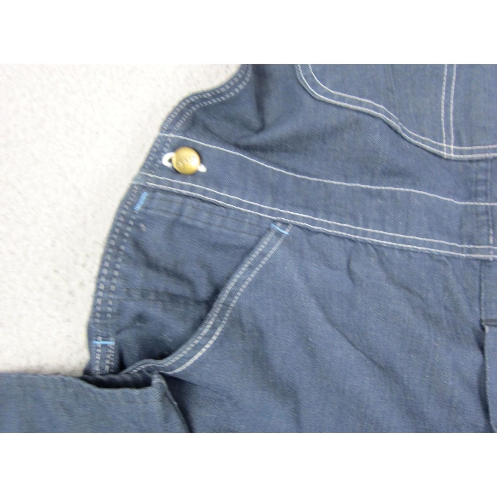 Sears True Vintage Sears Bib Overalls Mens 38 x 28 Blue Canvas Workwear Carpenter 70s Size US 38 / EU 54 - 7 Thumbnail