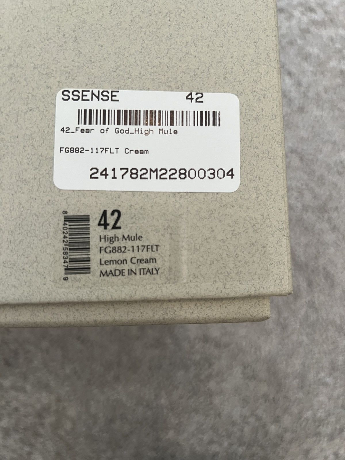 Fear of God Fear of God Mule Hi Boot in Cream with Original Box SSENSE Size US 10.5 / EU 43-44 - 7 Thumbnail