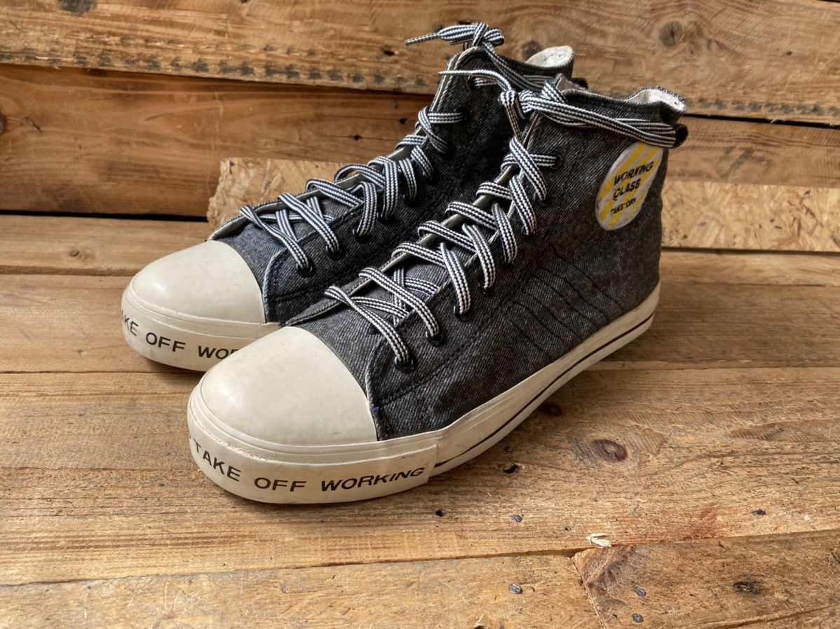 Adidas × Vintage Vintage Adidas nizza, take off working class hi-top sneaker Size US 12 / EU 45 - 6 Thumbnail